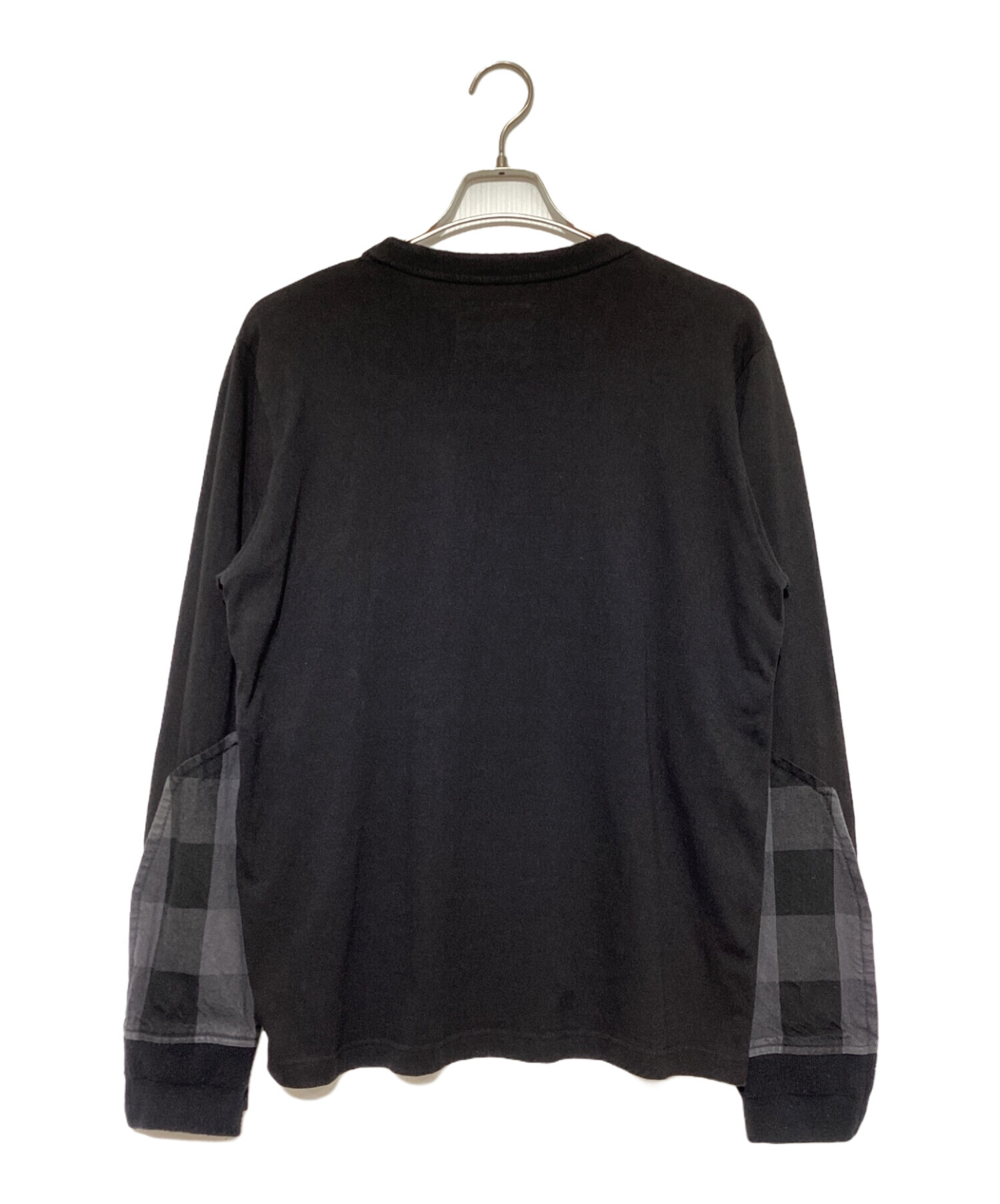 サカイ ほし sacai チェック ドロップコードネルシャツ サイズ2 
