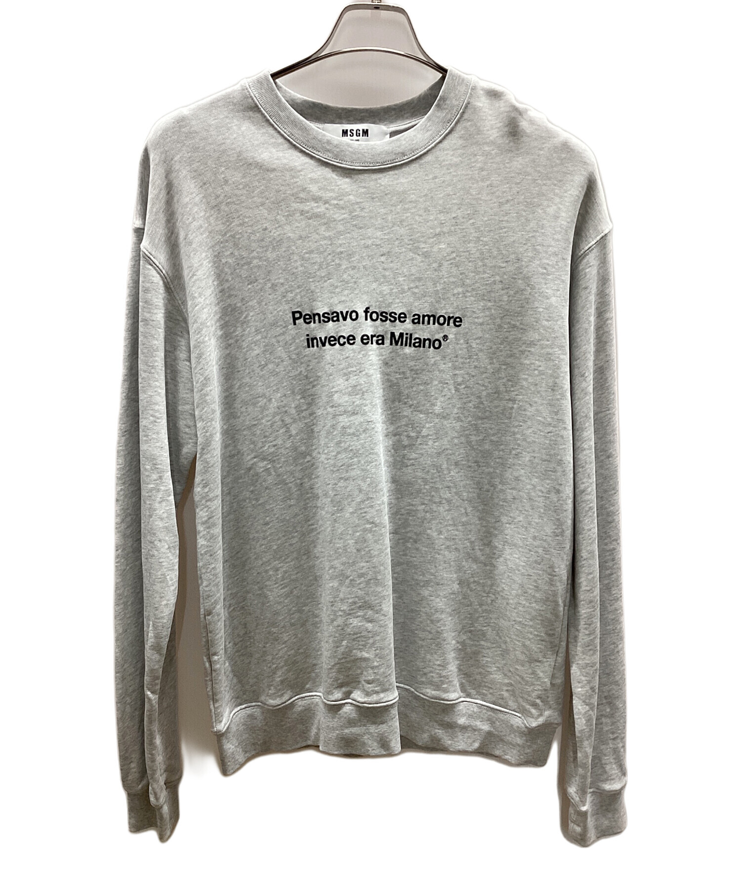 中古・古着通販】MSGM (エムエスジーエム) スウェット グレー サイズ:L 
