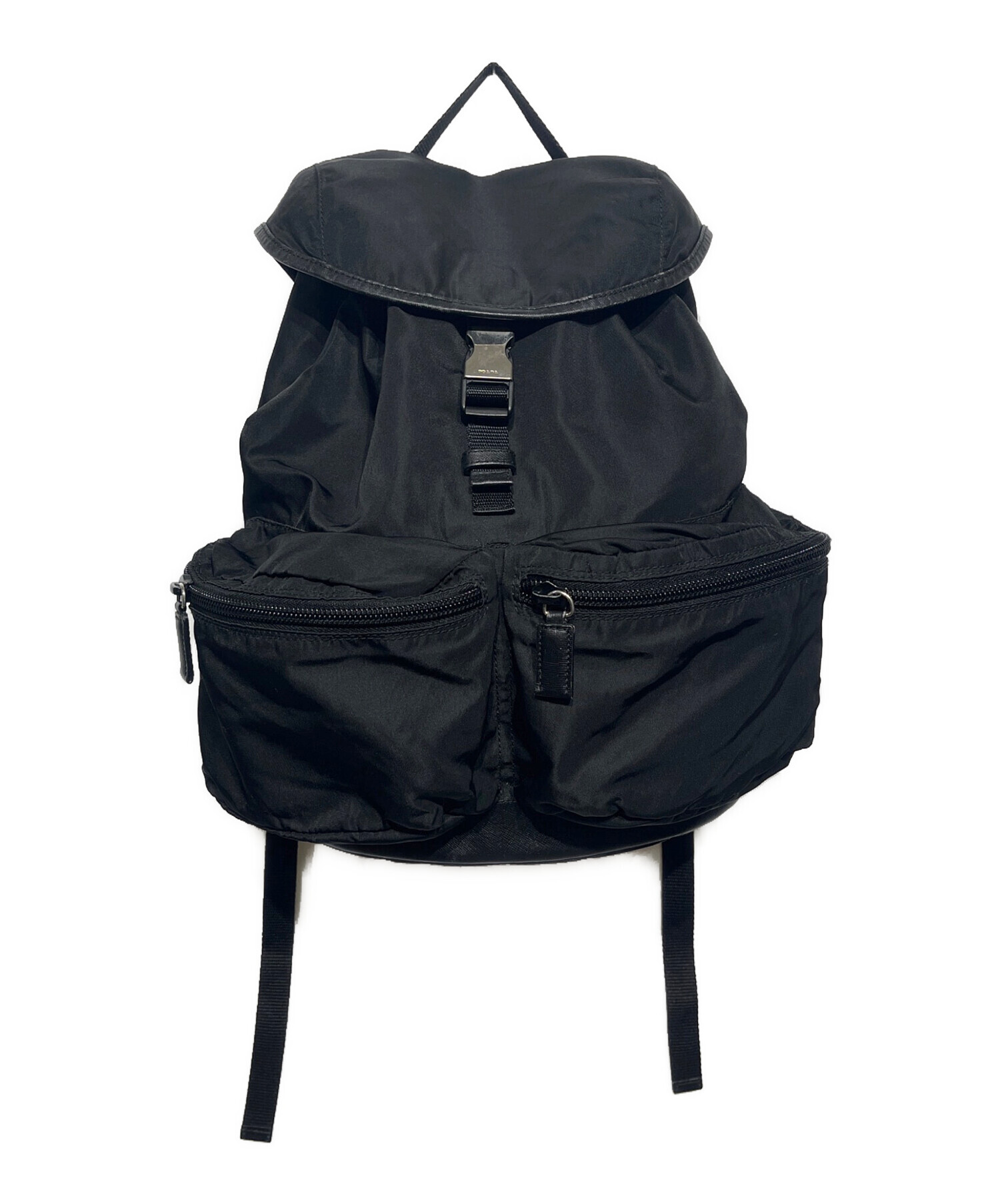 中古・古着通販】PRADA (プラダ) ナイロンバックパック ブラック 