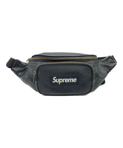 中古・古着通販】SUPREME (シュプリーム) Leather Waist Bag ブラック ...