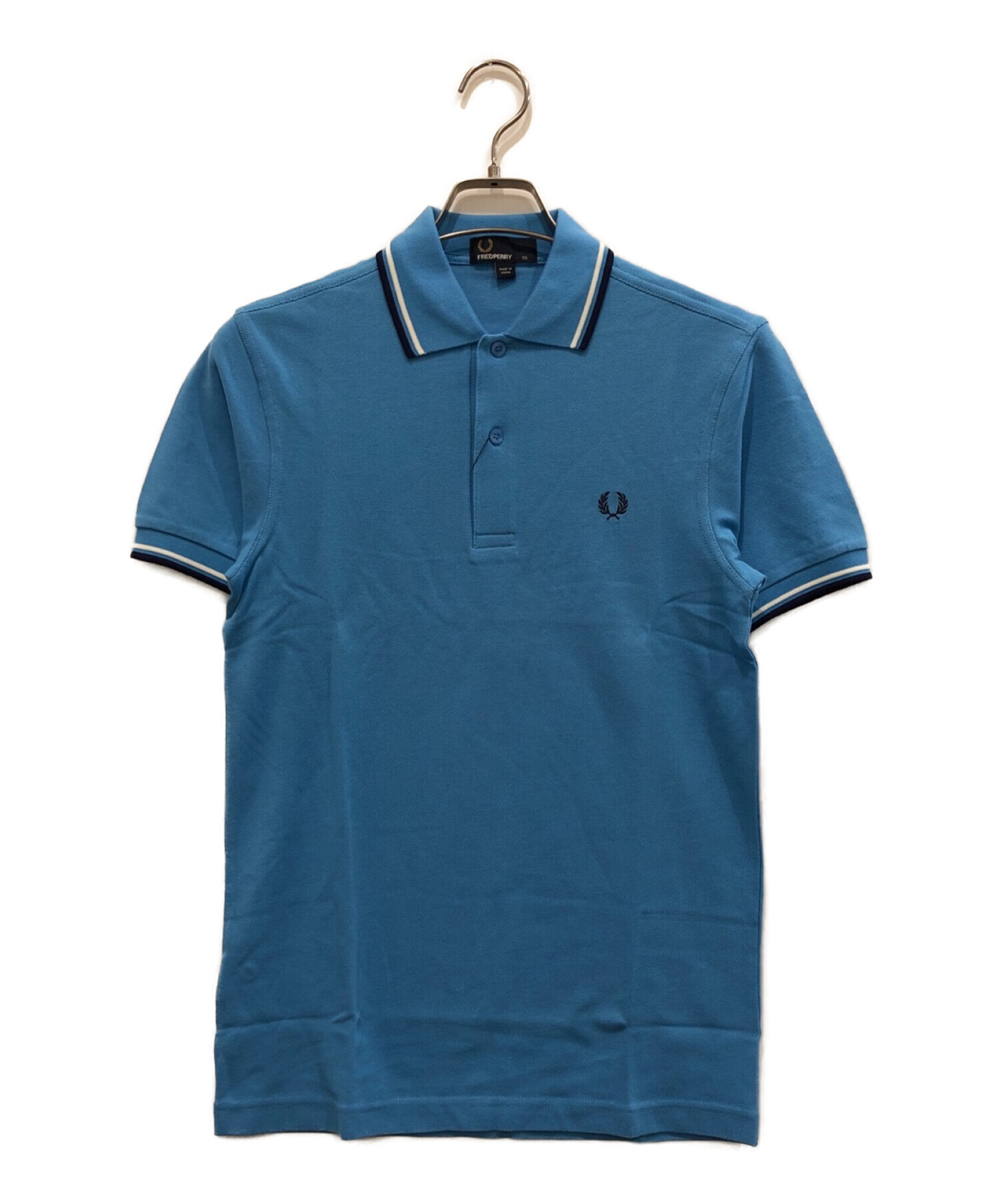 FRED PERRY (フレッドペリー) ポロシャツ 水色 サイズ:XS 未使用品