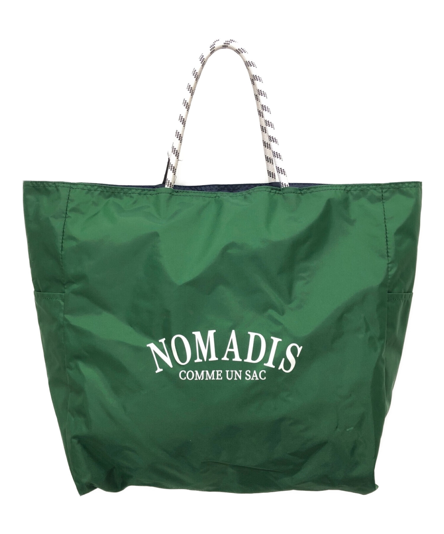 NOMADIS (ノマディス) SAC ロゴ リバーシブル トートバッグ L グリーン