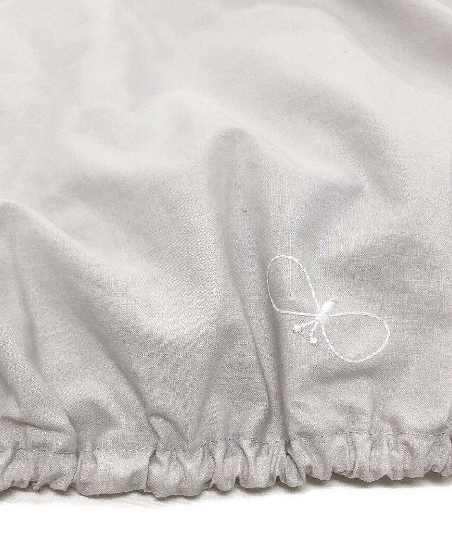choucho コットン ギャザー ブラウス WHITE 38｜ファッション