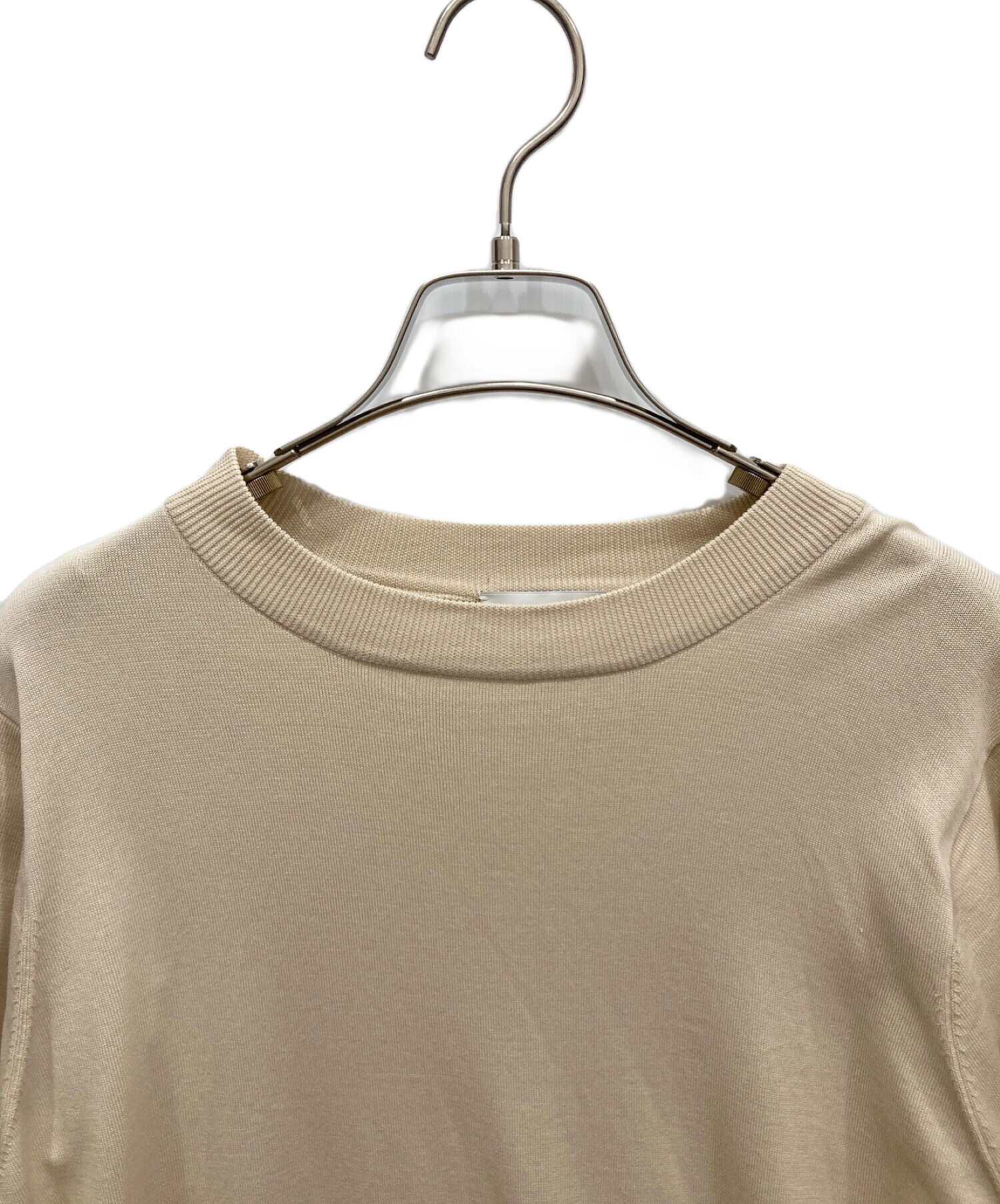 中古・古着通販】HYKE (ハイク) CREW NECK SWEATER WITH SHEER SLEEVES 
