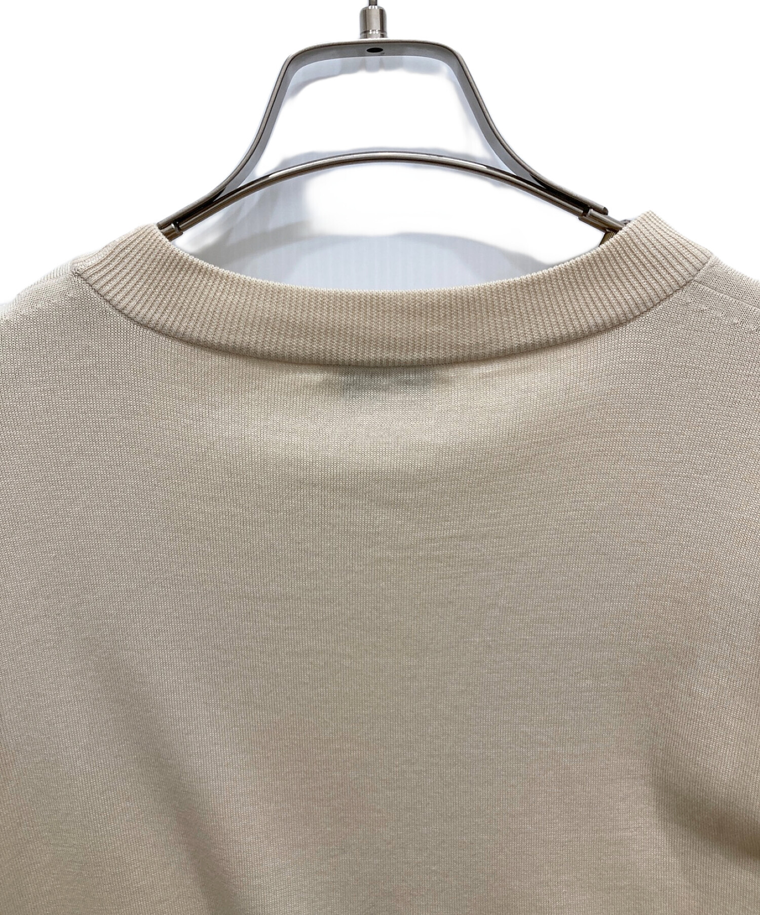 中古・古着通販】HYKE (ハイク) CREW NECK SWEATER WITH SHEER SLEEVES 