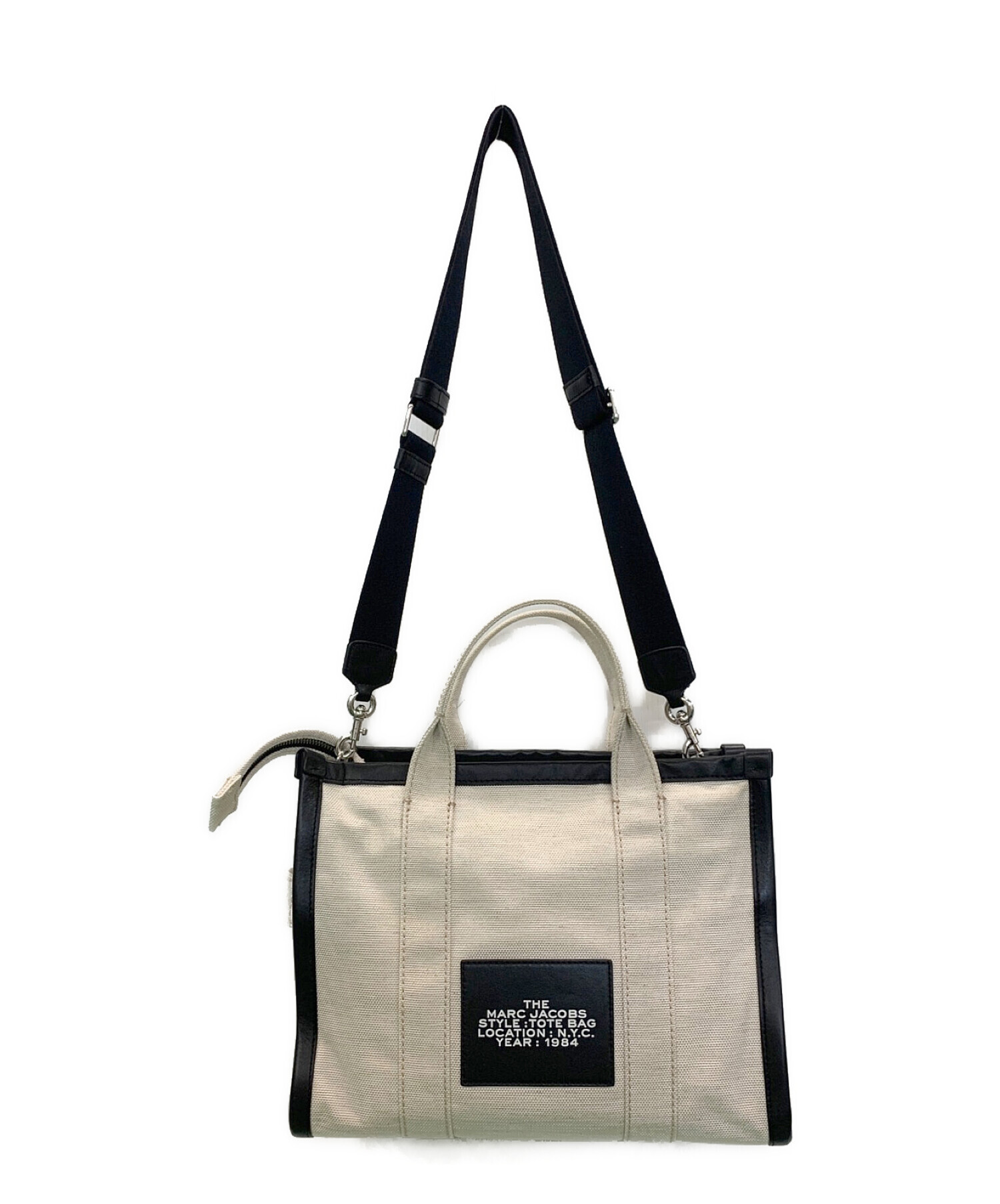 MARC JACOBS THE TOTE BAG アイボリー/ブラック バッグ