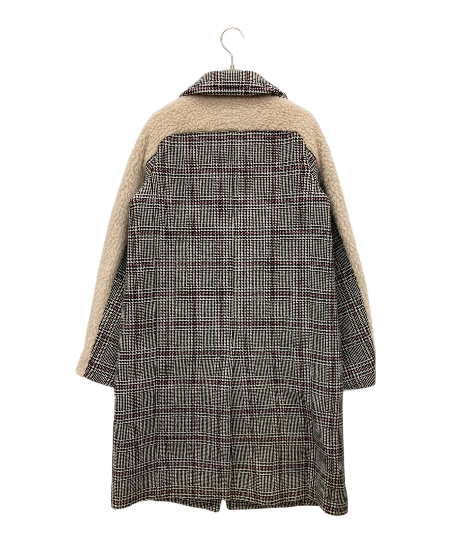 中古・古着通販】CARVEN (カルヴェン) ロングチェックコート  