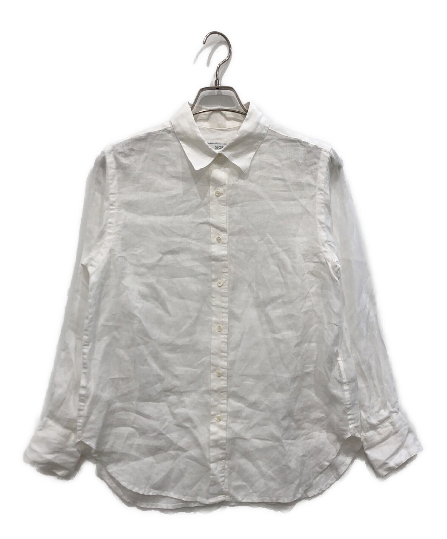 SLOBE IENA (スローブ イエナ) European Linen レギュラーシャツ ホワイト サイズ:36