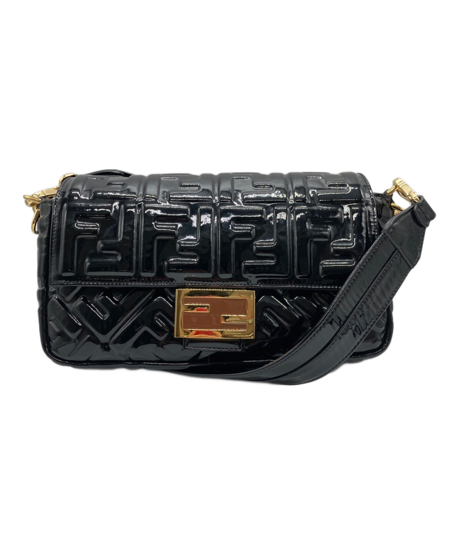 FENDI エナメル ショルダーバッグ