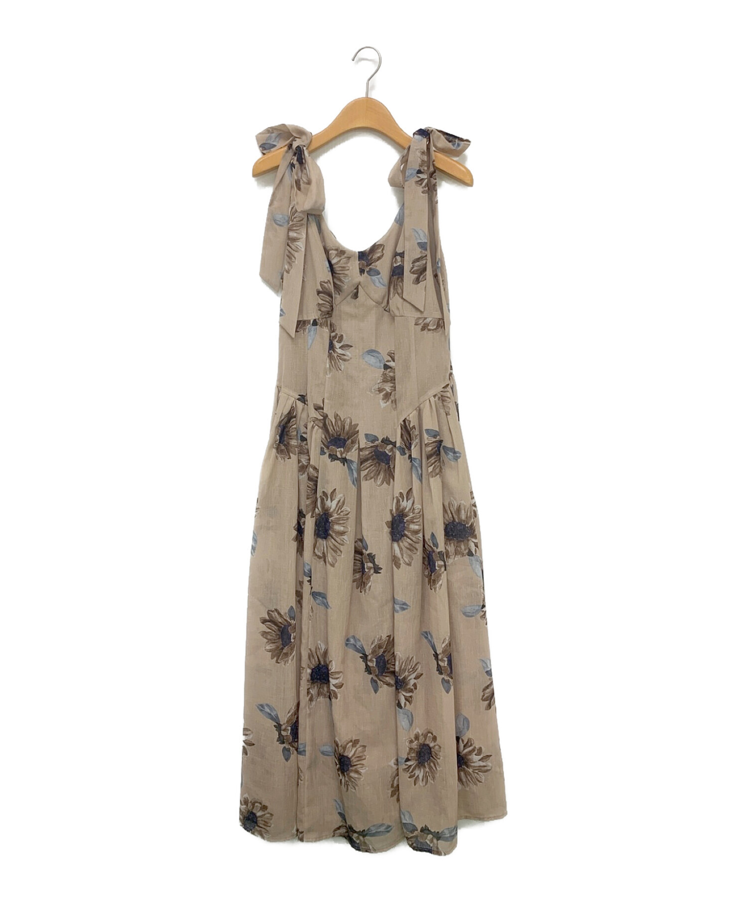中古・古着通販】HER LIP TO (ハーリップトゥ) Sunflower-Printed Midi 