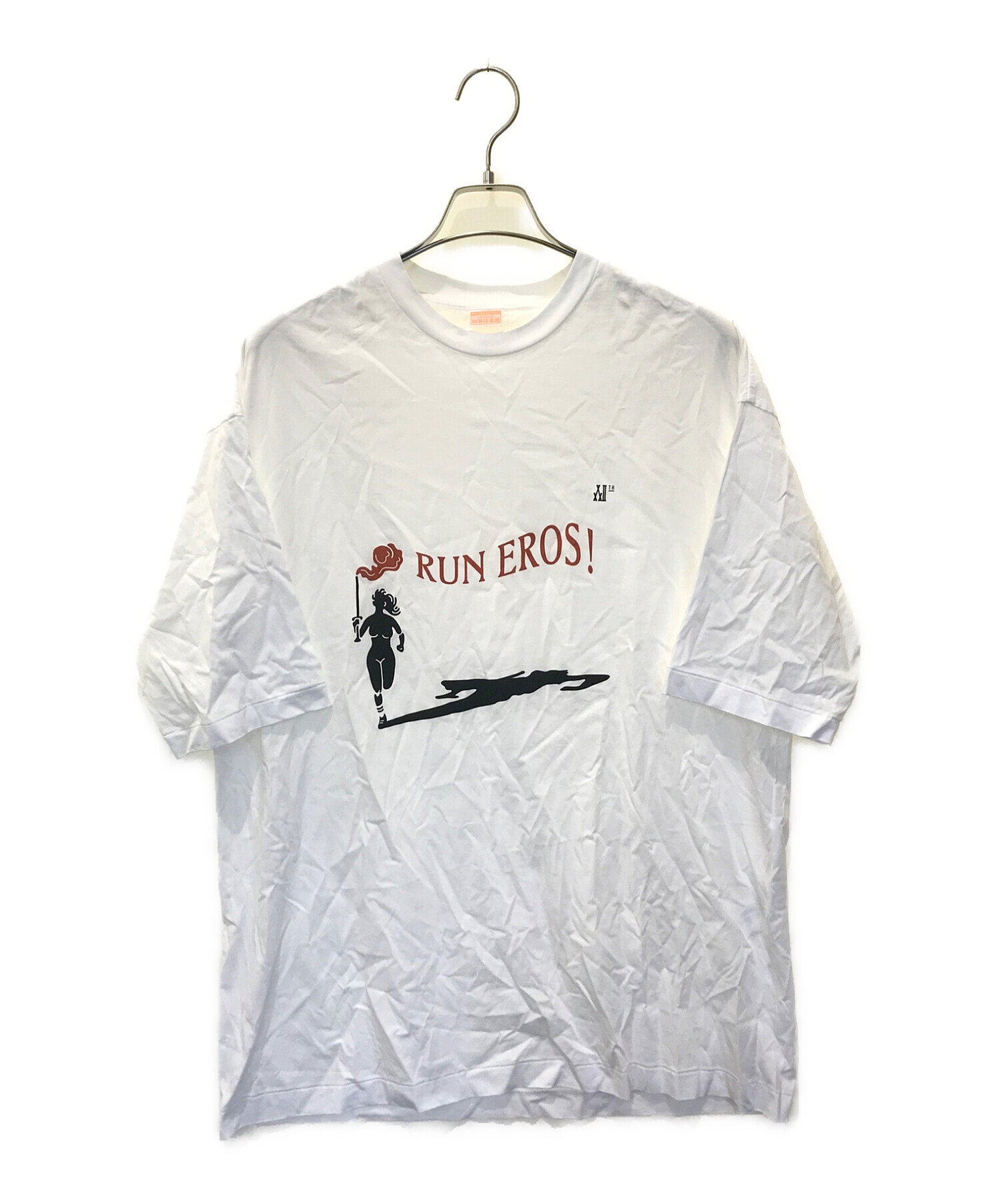 MAISON EUREKA (メゾンエウレカ) RUN EROSビッグシルエットTシャツ ホワイト サイズ:F