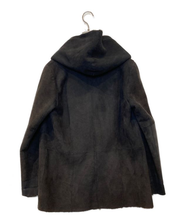 中古・古着通販】VINCE (ヴィンス) ラムムートンコート ダークブラウン 