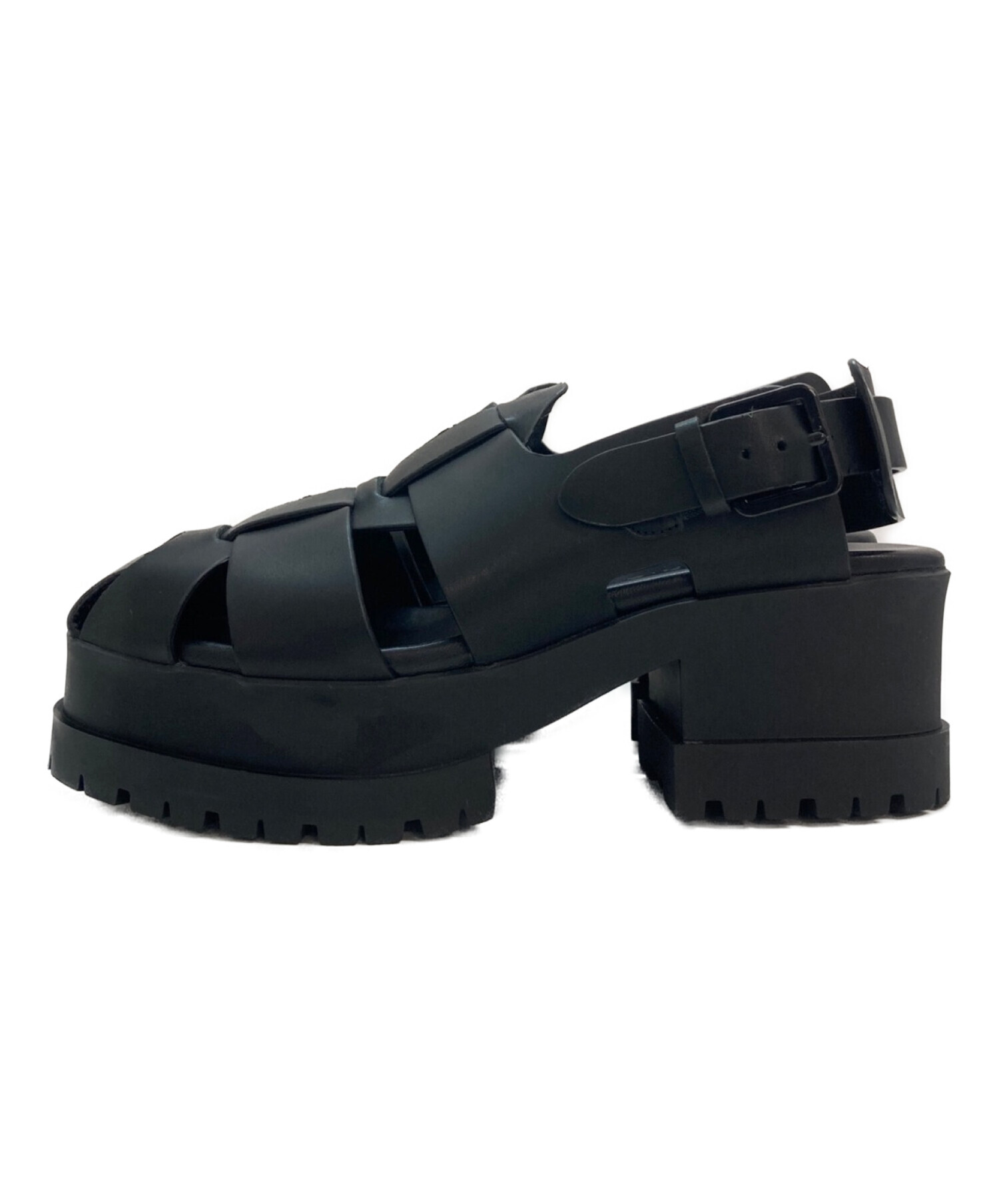 中古・古着通販】CLERGERIE (クレジュリー) WENDA SANDALS ブラック 