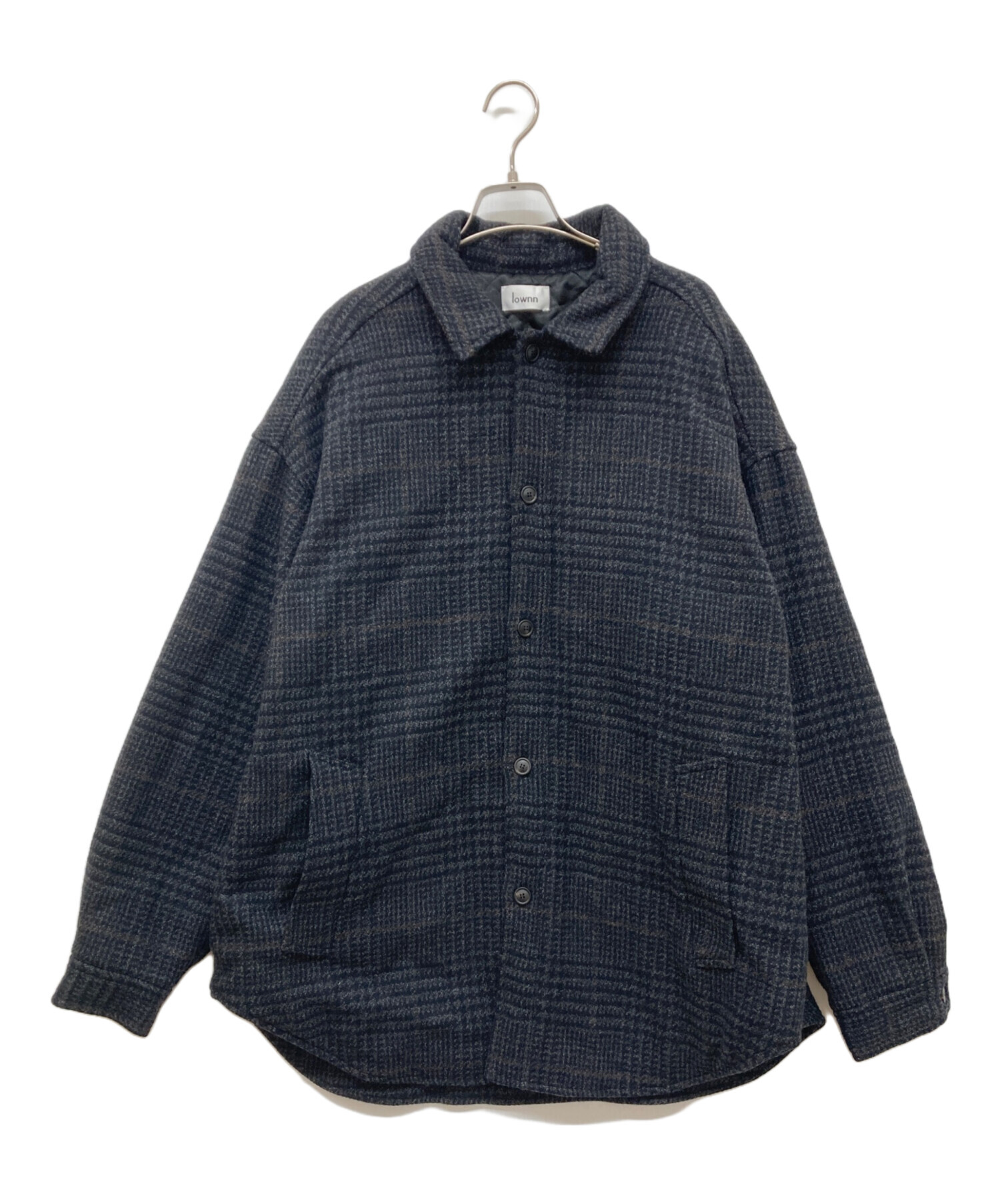 中古・古着通販】lownn (ローン) QUILTED SHIRT COAT ブラック サイズ  