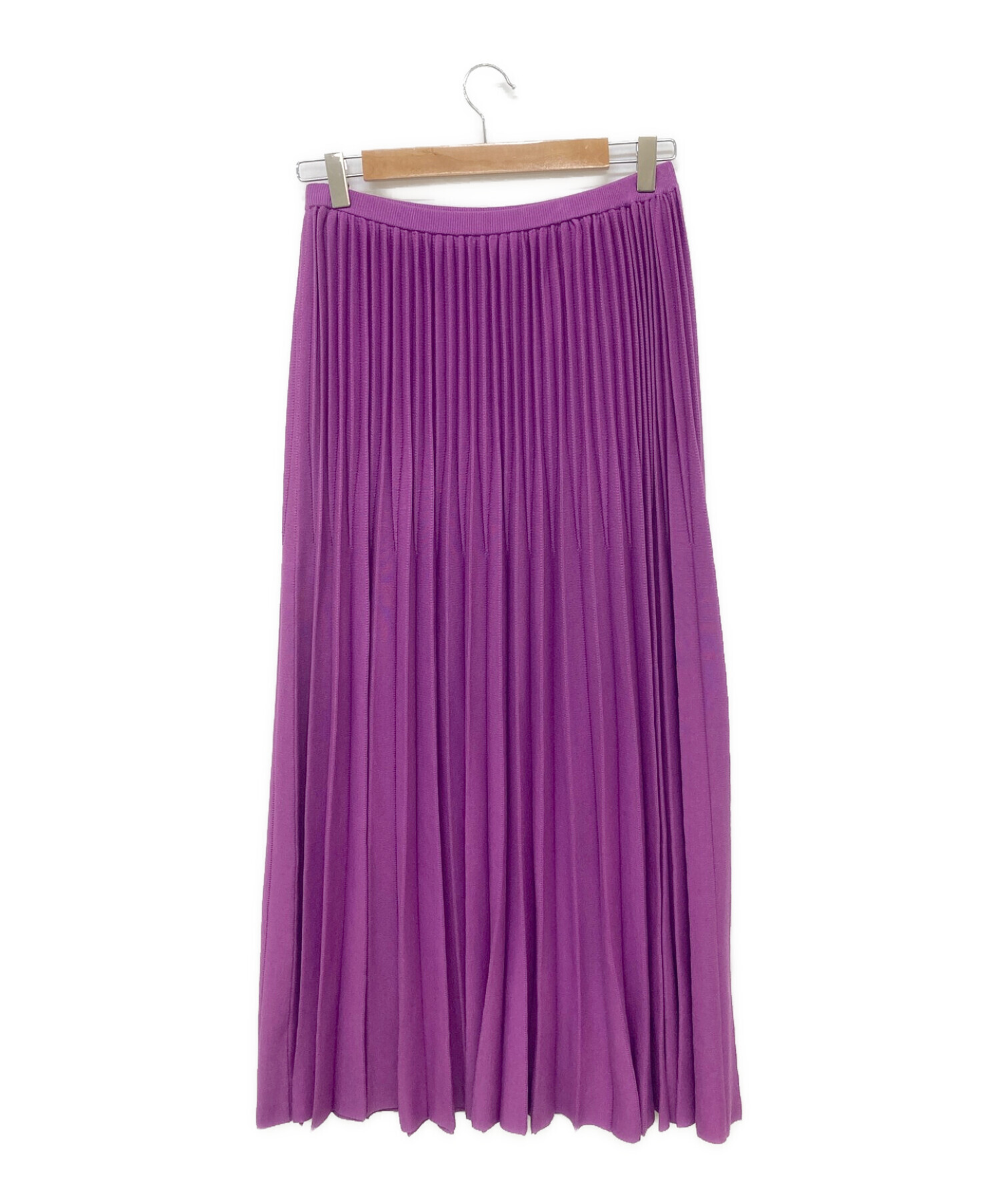 ドゥロワー Drawer スカート パープル プリーツスカート 紫
