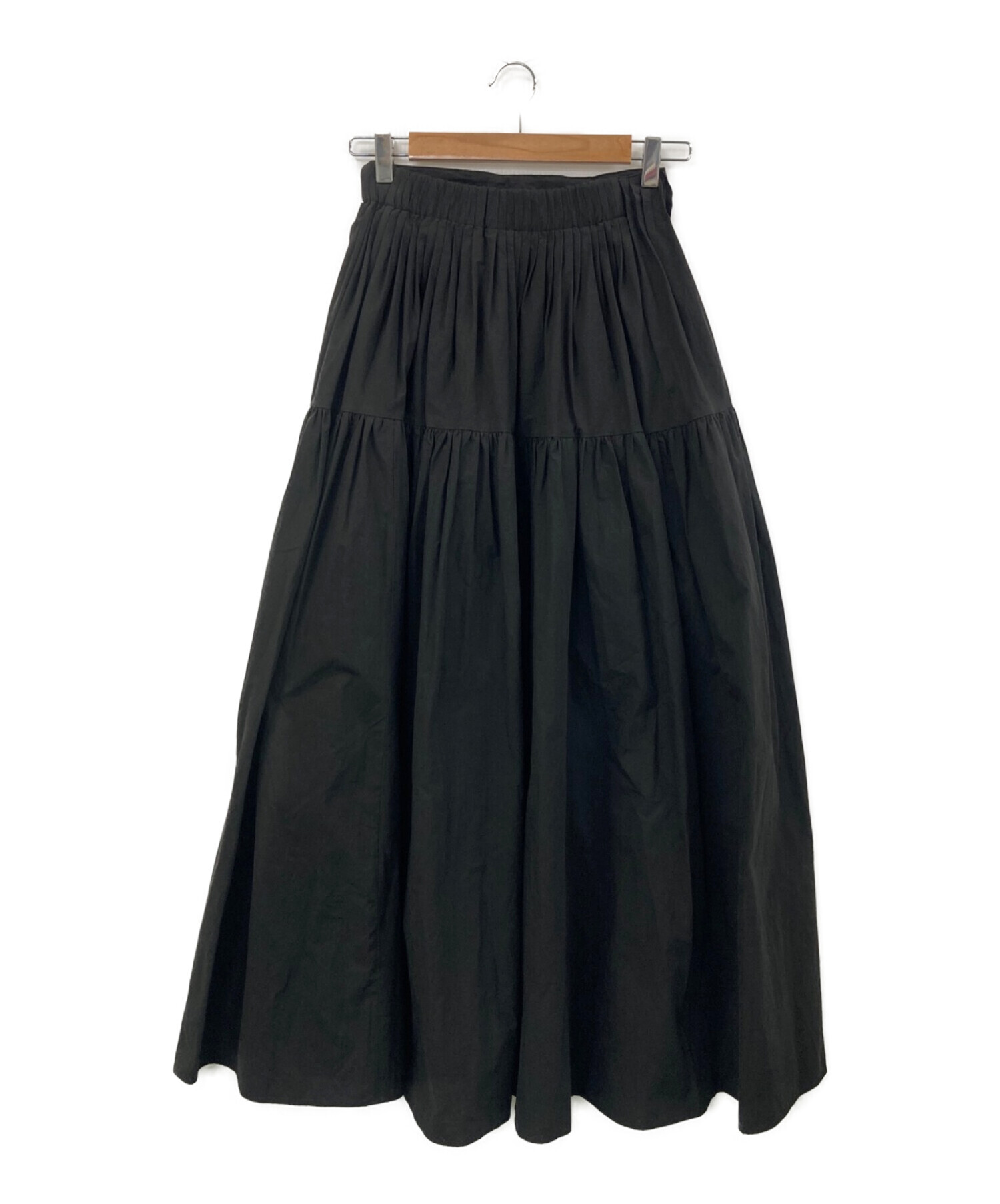 KAIEKA (カイエカ) Pin-tuck Volume Skirt ブラック サイズ:01