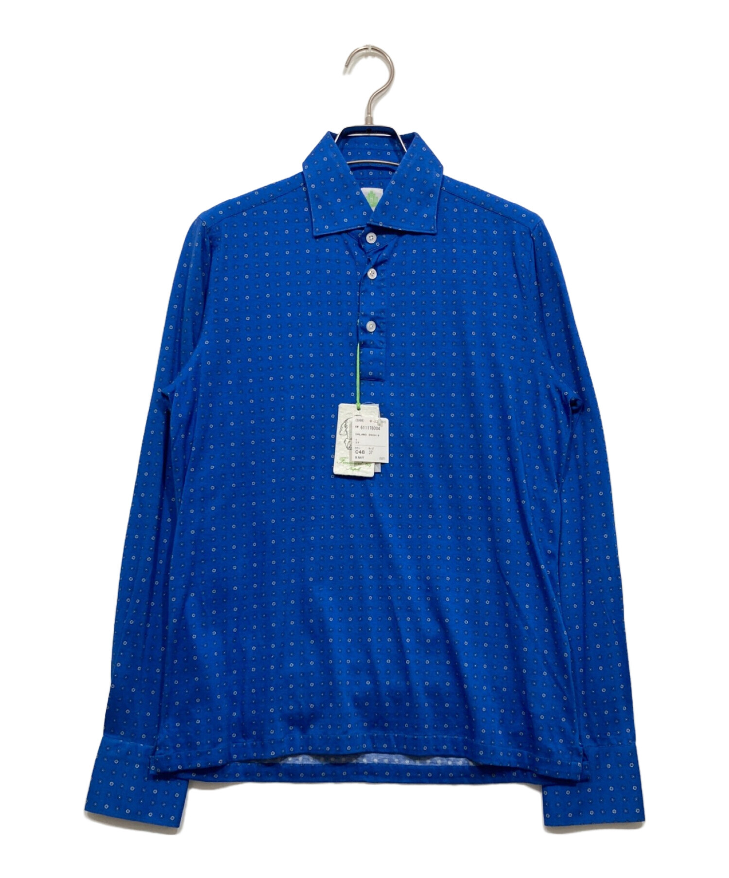 中古・古着通販】finamore (フィナモレ) 長袖シャツ ブルー 
