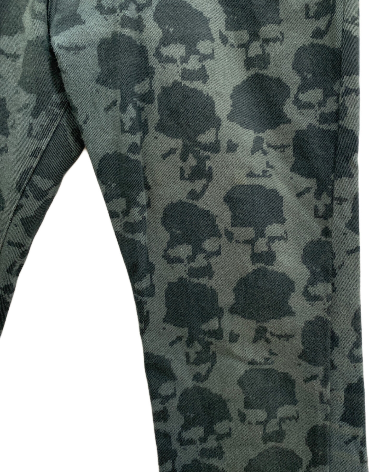 UNDERCOVER×SHANTII】00s 01AW スカルストレッチパンツ（UNDERCOVER 