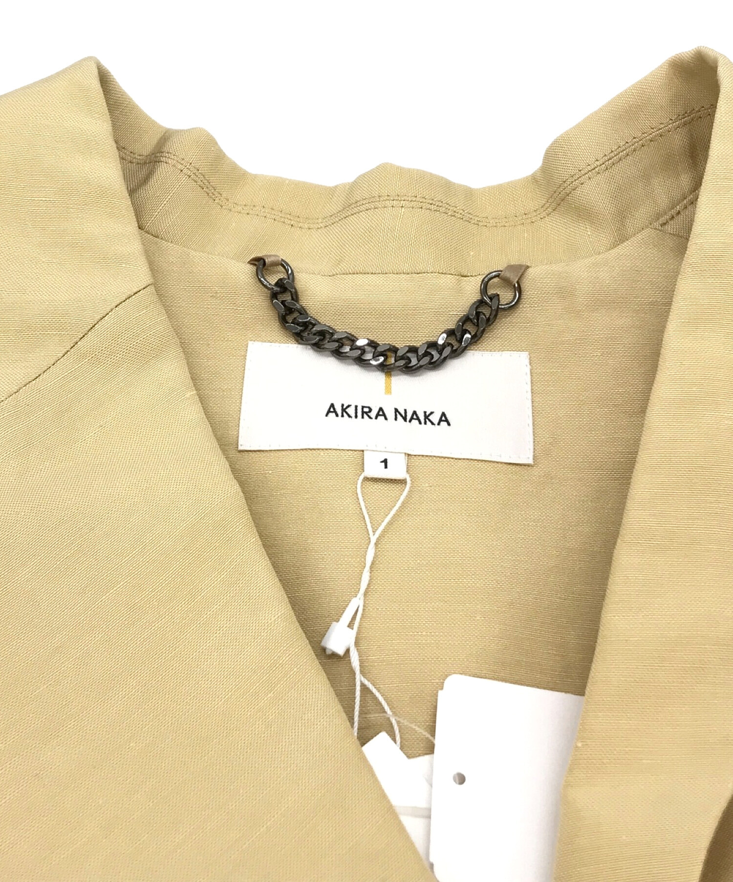 Akira Naka (アキラナカ) ジャケット ベージュ サイズ:1 未使用品