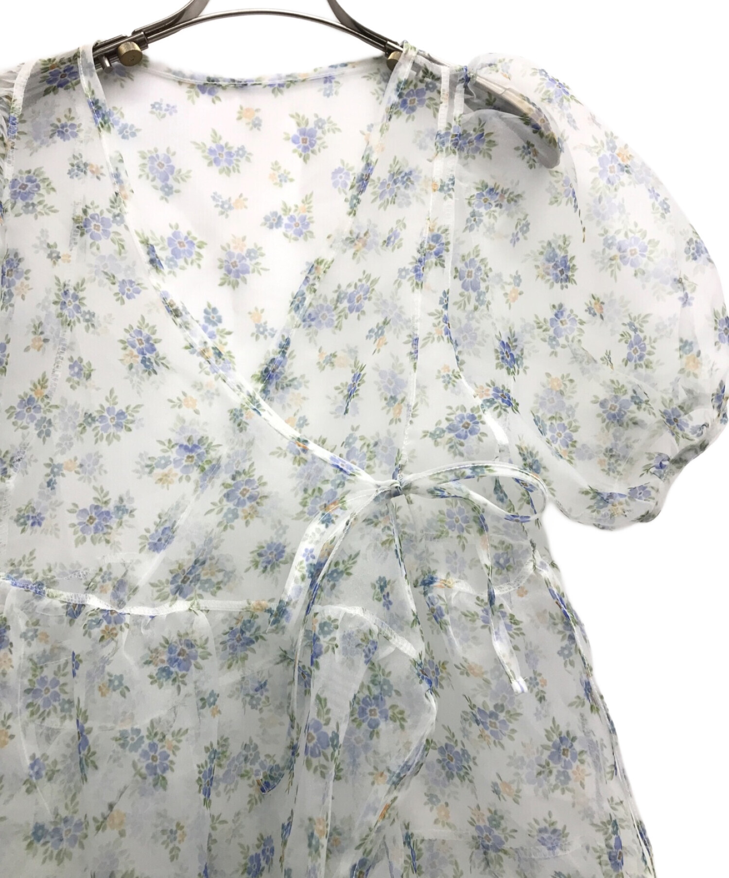 中古・古着通販】POPPY (ポピー) フラワーラップティアードチュニック 