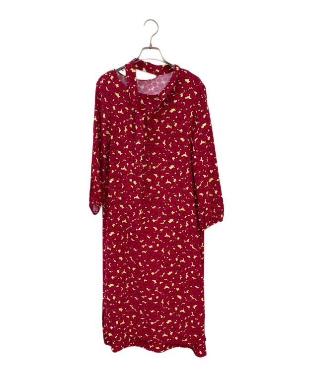 中古・古着通販】MARNI (マルニ) フラワープリントワンピース レッド  