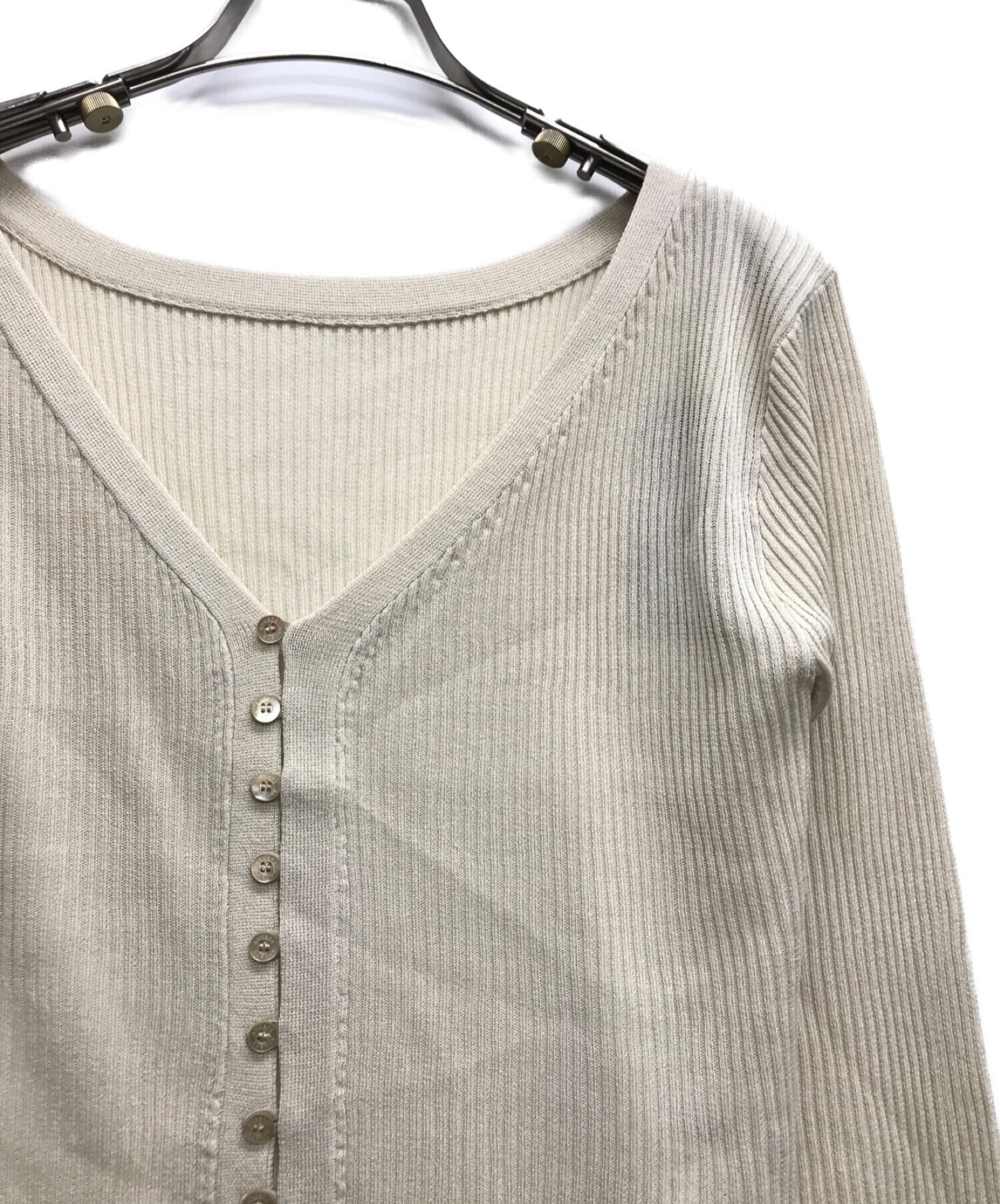 中古・古着通販】anuans (アニュアンス) ショートリブニット 