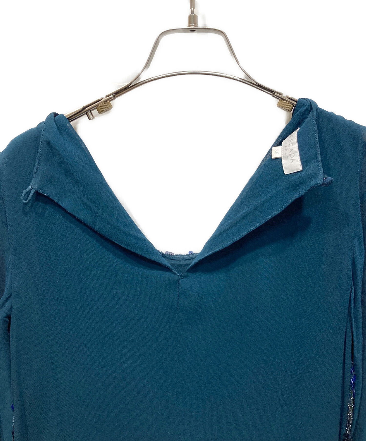 中古・古着通販】ESCADA (エスカーダ) ドレス グリーン サイズ:36 