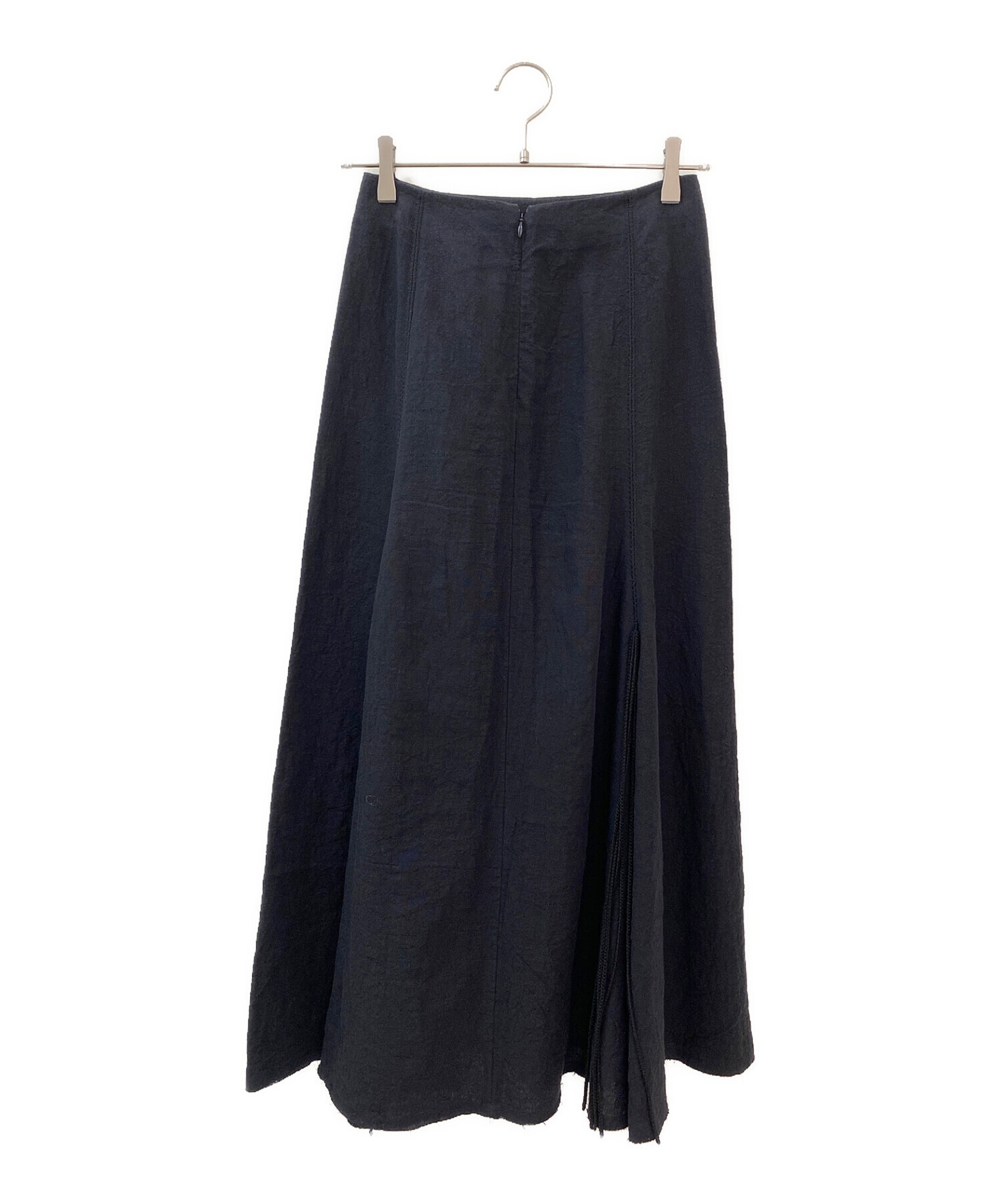 中古・古着通販】Chloe (クロエ) リネンスカート ブラック サイズ:34  
