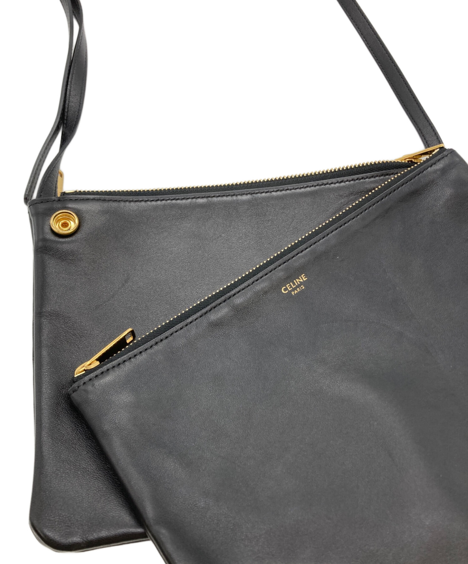値下げ！CELINE ちっちゃく セリーヌ トリオ ラージ ショルダーバッグ 