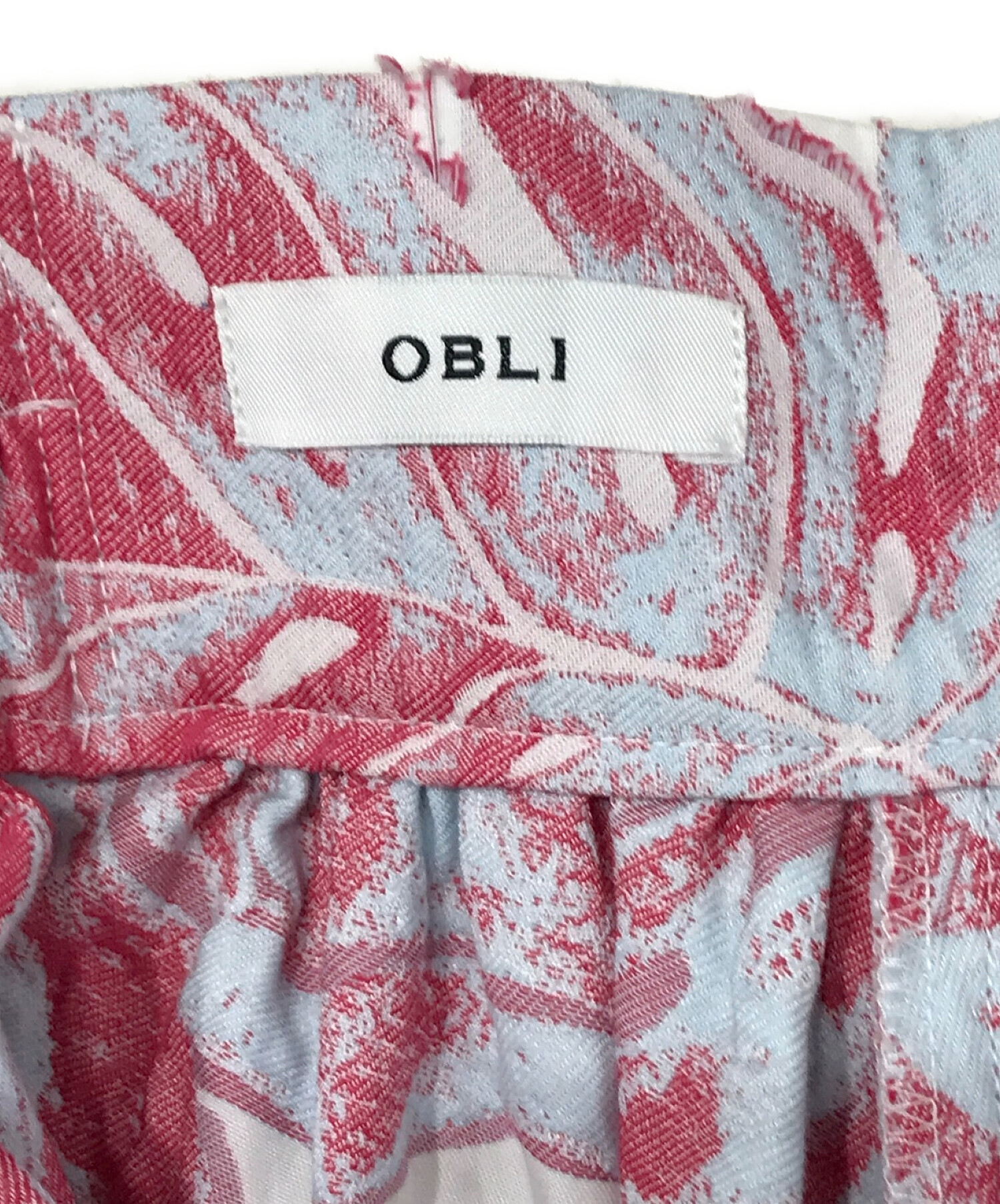 中古・古着通販】OBLI (オブリ) ジャガードスカート サイズ:SIZE S