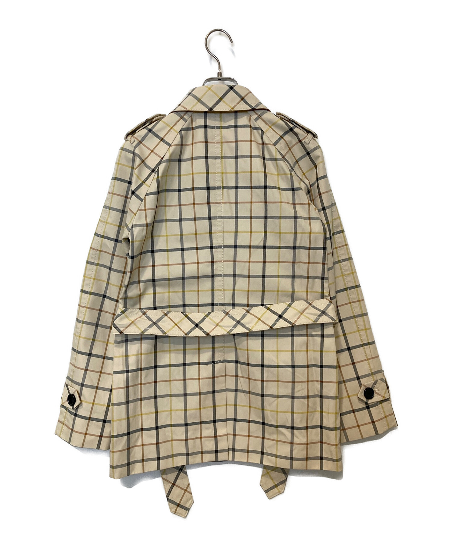 COACH＞ ショート トレンチコート 【S】 ギンガムチェック 【公式通販】