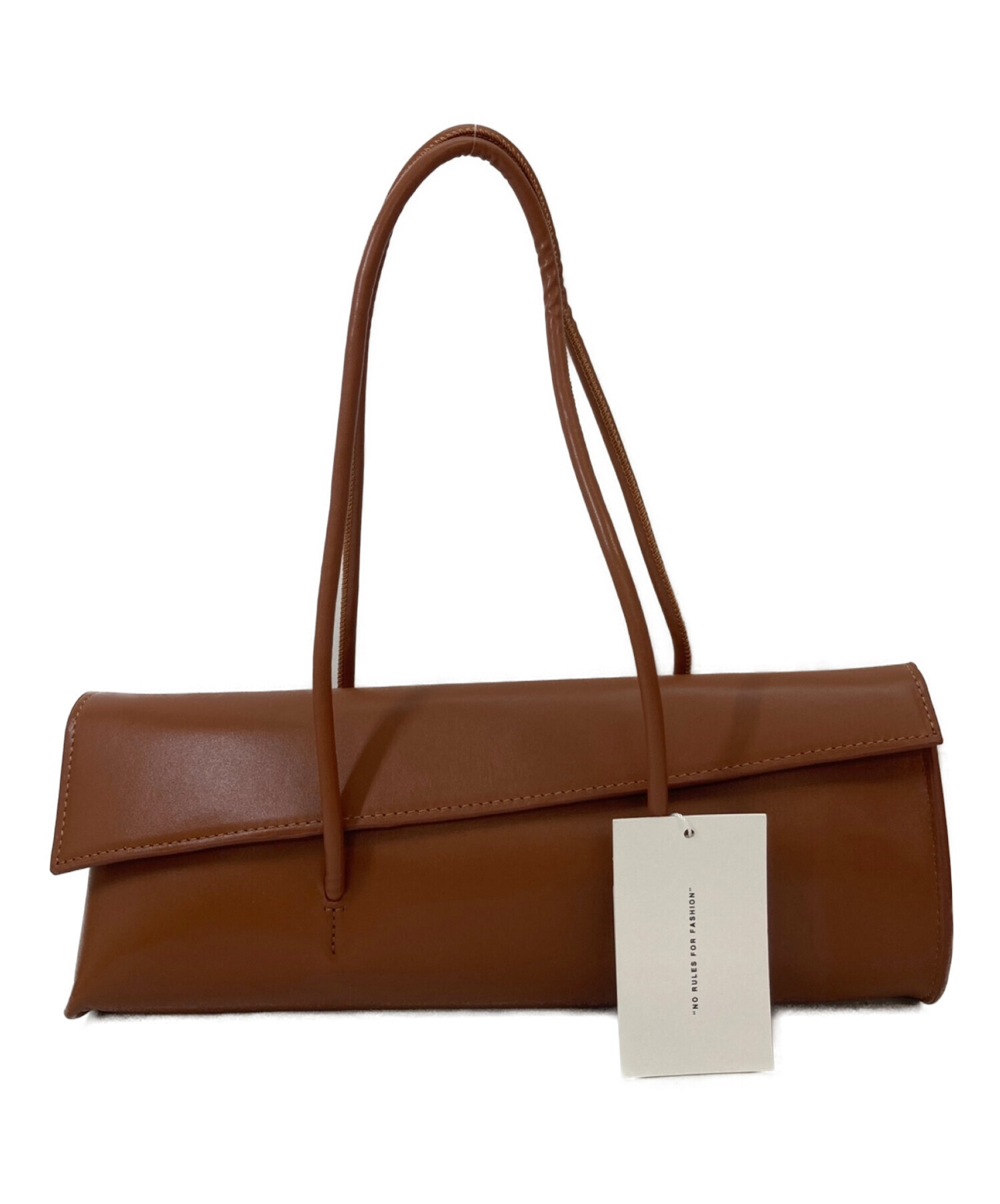 中古・古着通販】AMERI (アメリ) RECTANGLE LEATHER BAG ブラウン 