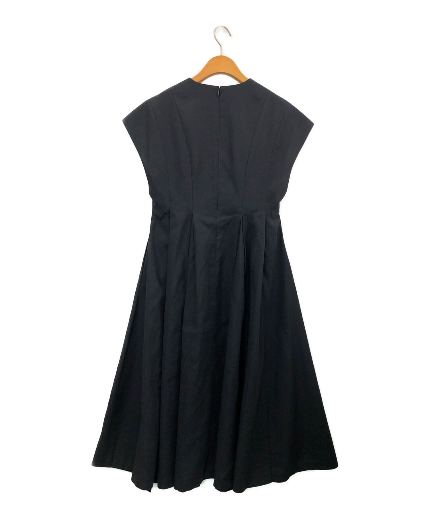 中古・古着通販】ADORE (アドーア) コットンツイルワンピース ネイビー  