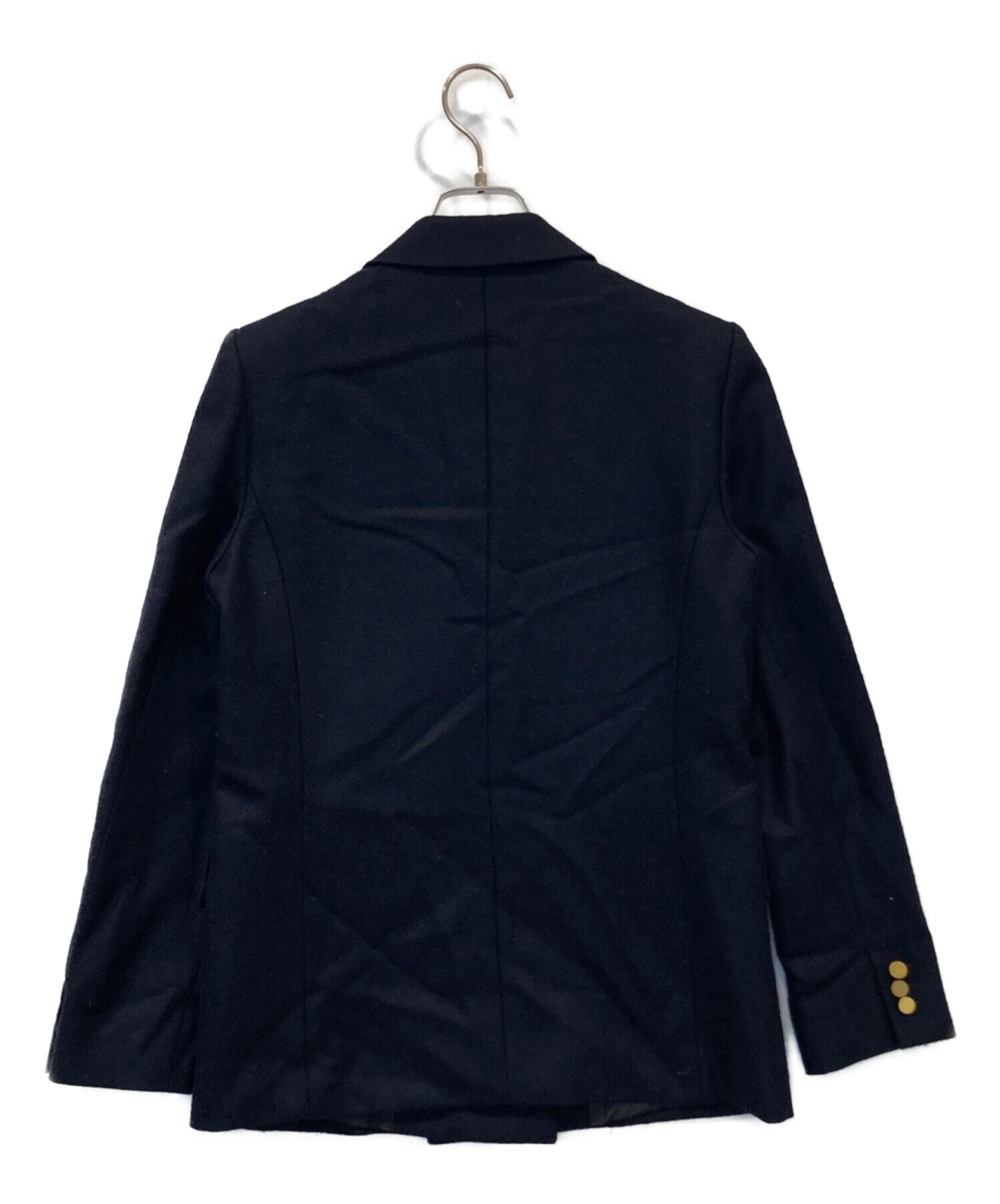 中古・古着通販】ANAYI (アナイ) ウールダブルジャケット ネイビー 