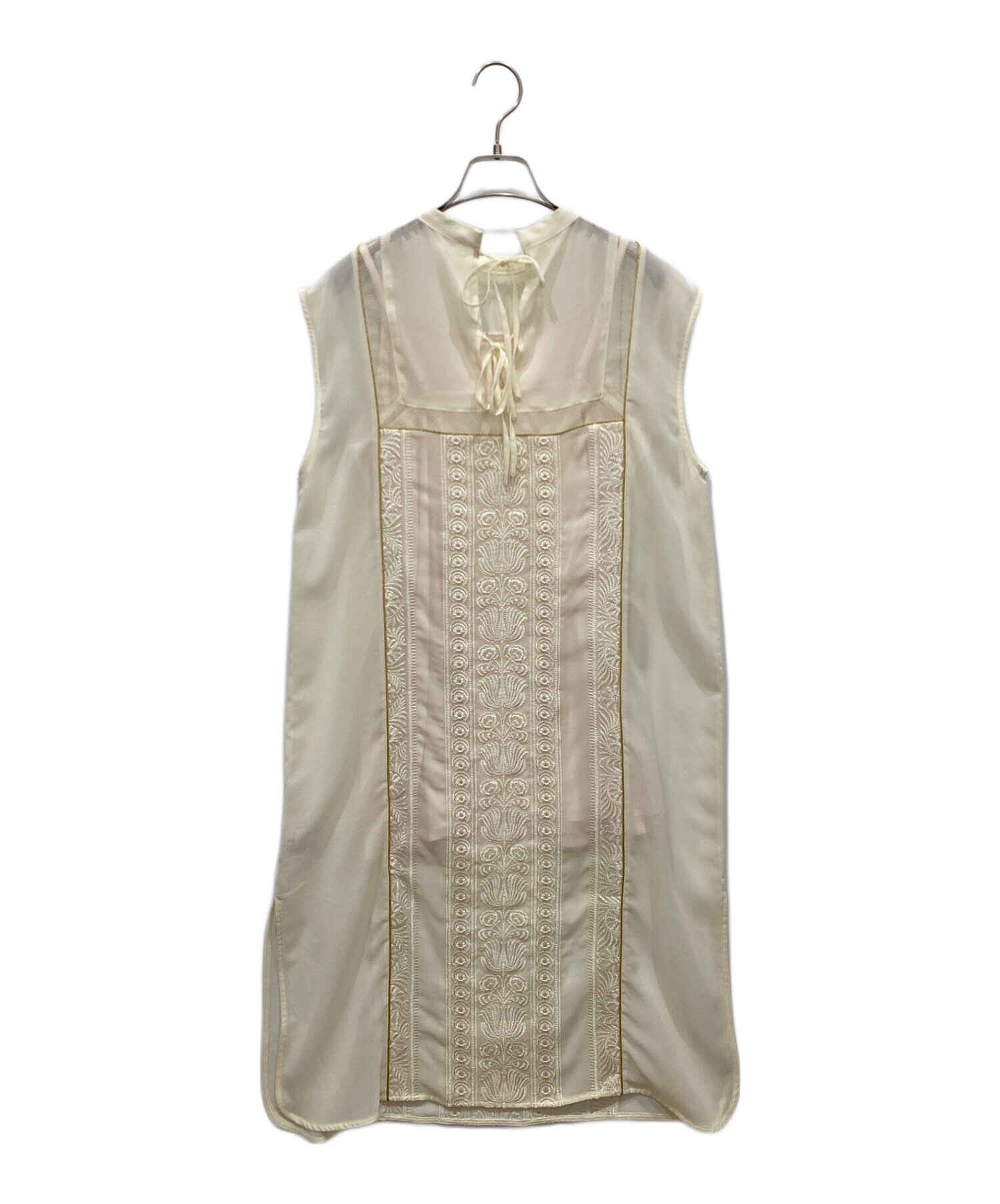 AMERI】 MEDI EMBROIDERY LONG TOP