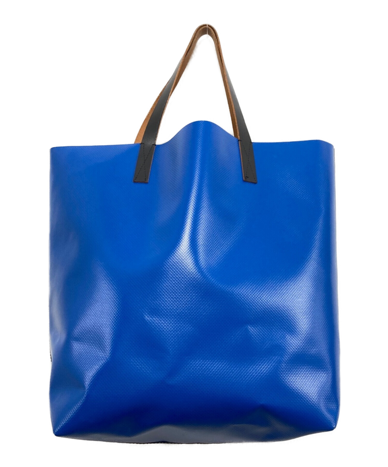MARNI マルニ トライベッカバイカラートート ブルー✖️ブラック 
