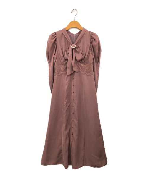 herlipto Mademoiselle Bow-Tie Lace Dress｜ファッション 