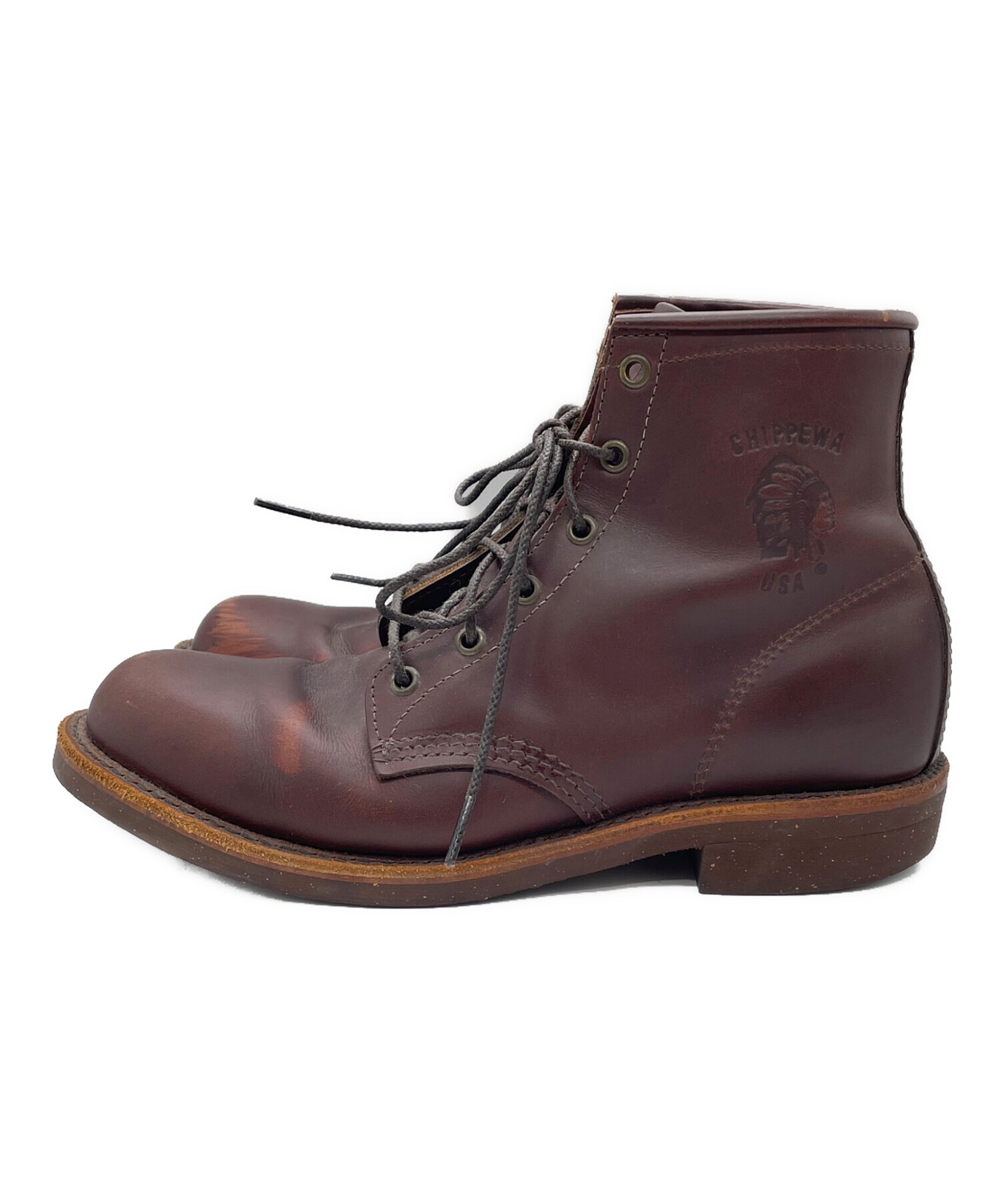 中古・古着通販】CHIPPEWA (チペワ) ワークブーツ ブラウン サイズ:8 1 
