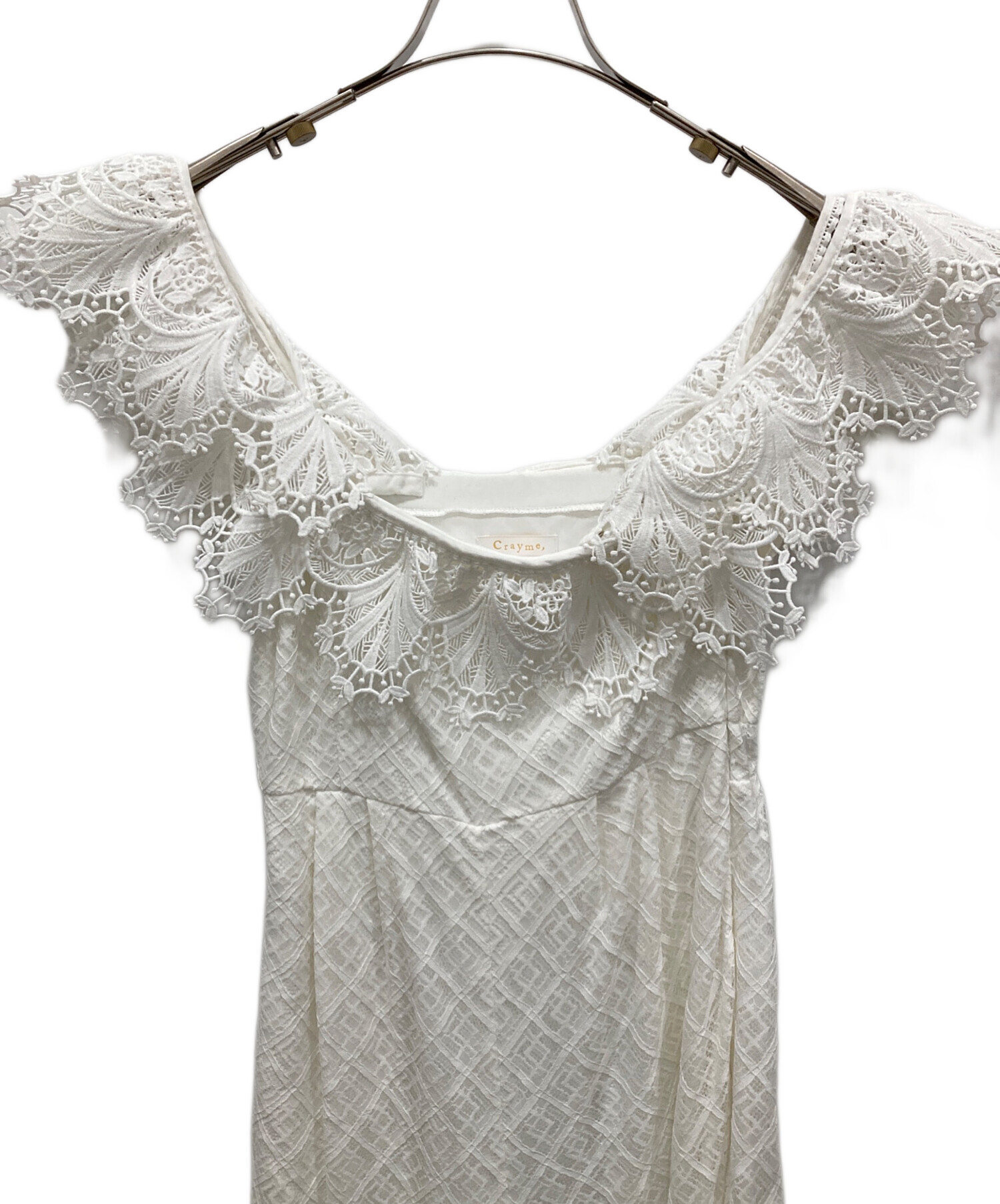 中古・古着通販】Crayme (クレイミー) Scallop Lace All-In-One 