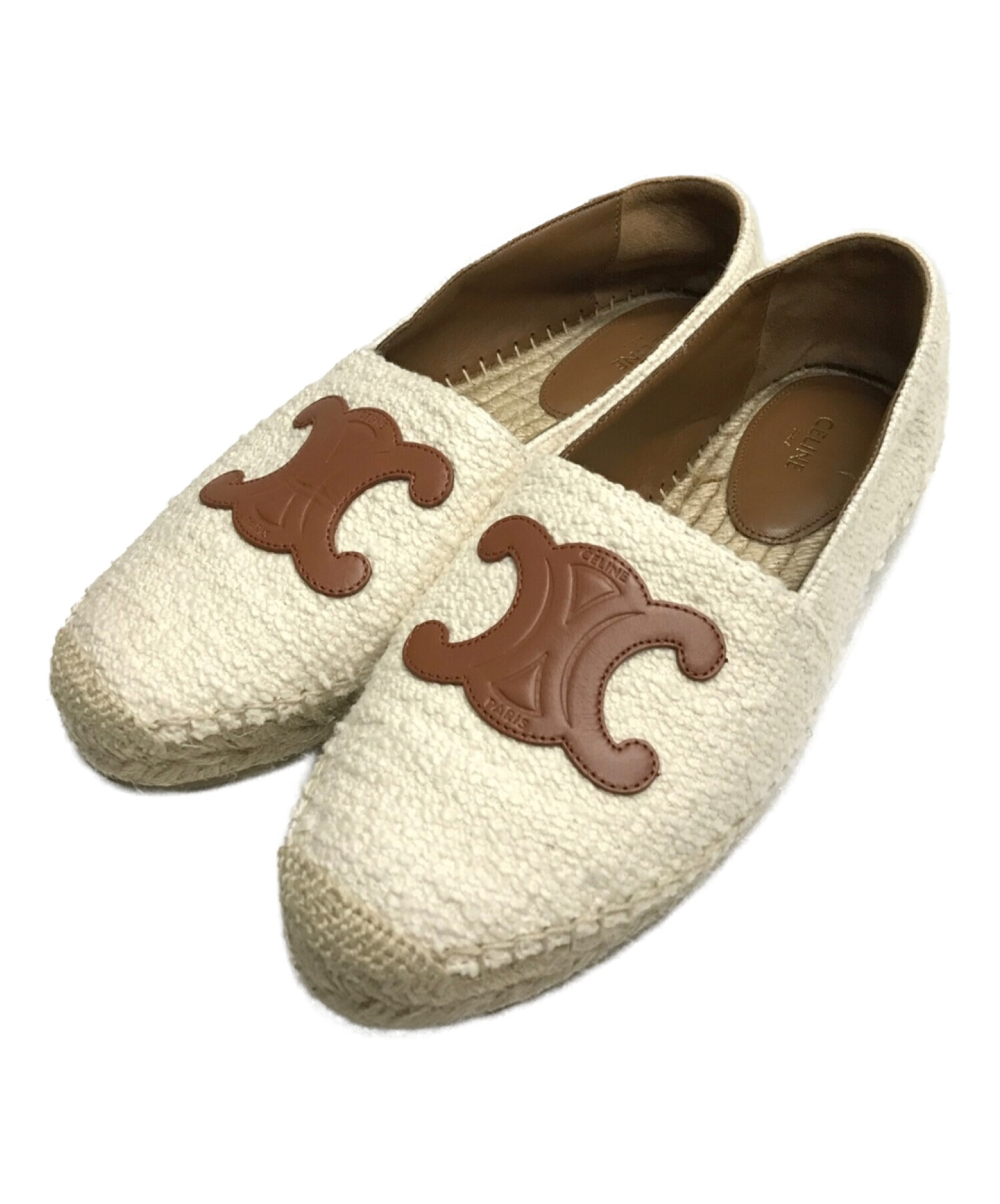 中古・古着通販】CELINE (セリーヌ) エスパドリーユ クリーム サイズ 