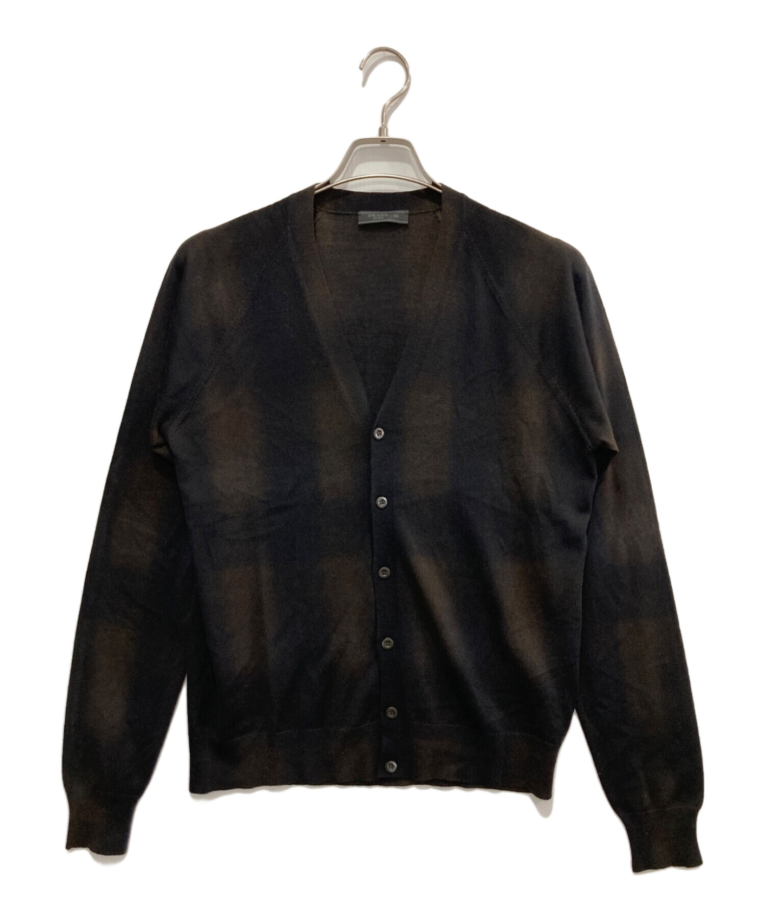 中古・古着通販】PRADA (プラダ) ニットカーディガン ブラウン サイズ  