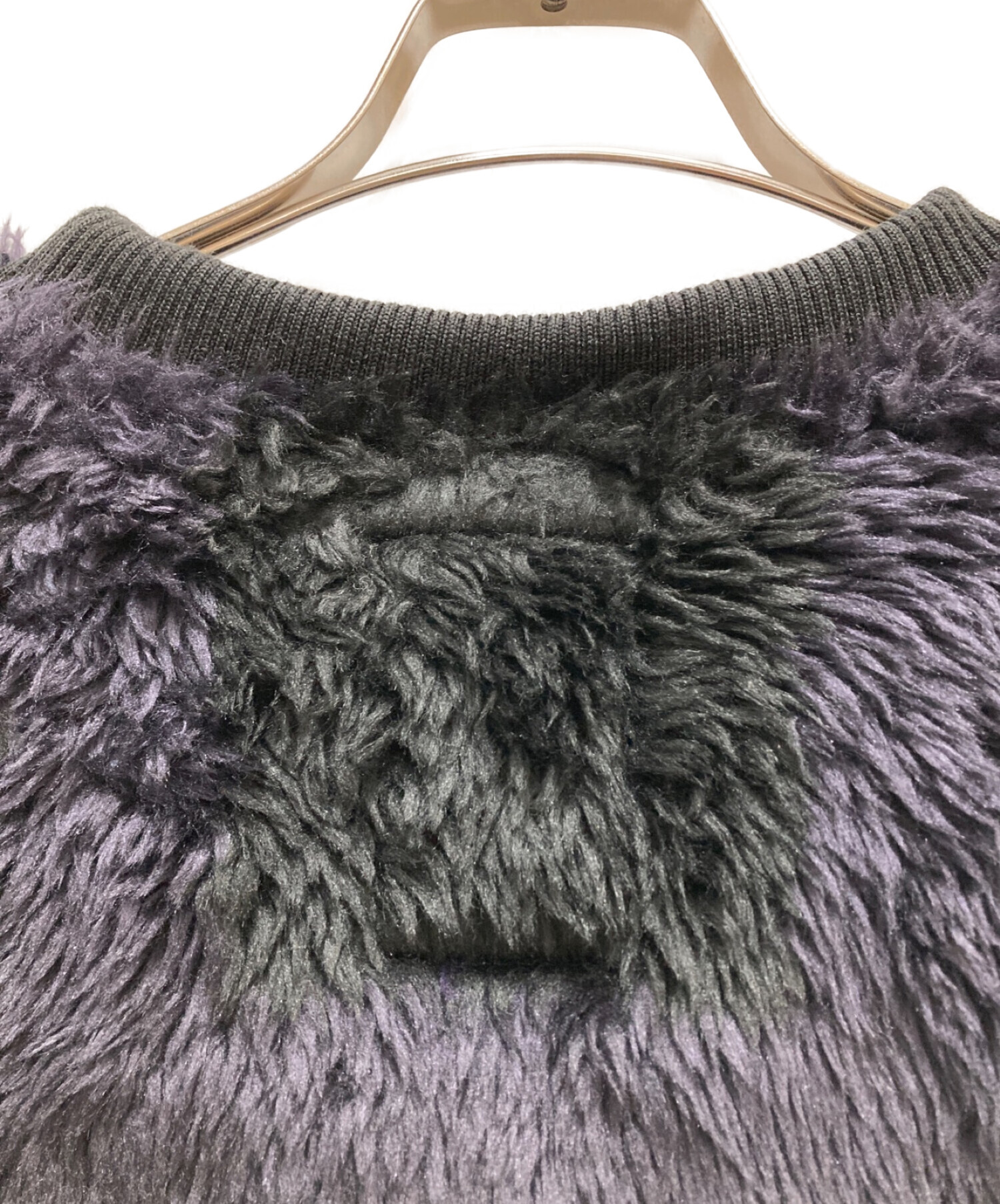 SHAREEF BLOCK CHECK FUR L/S PULL OVER トップス