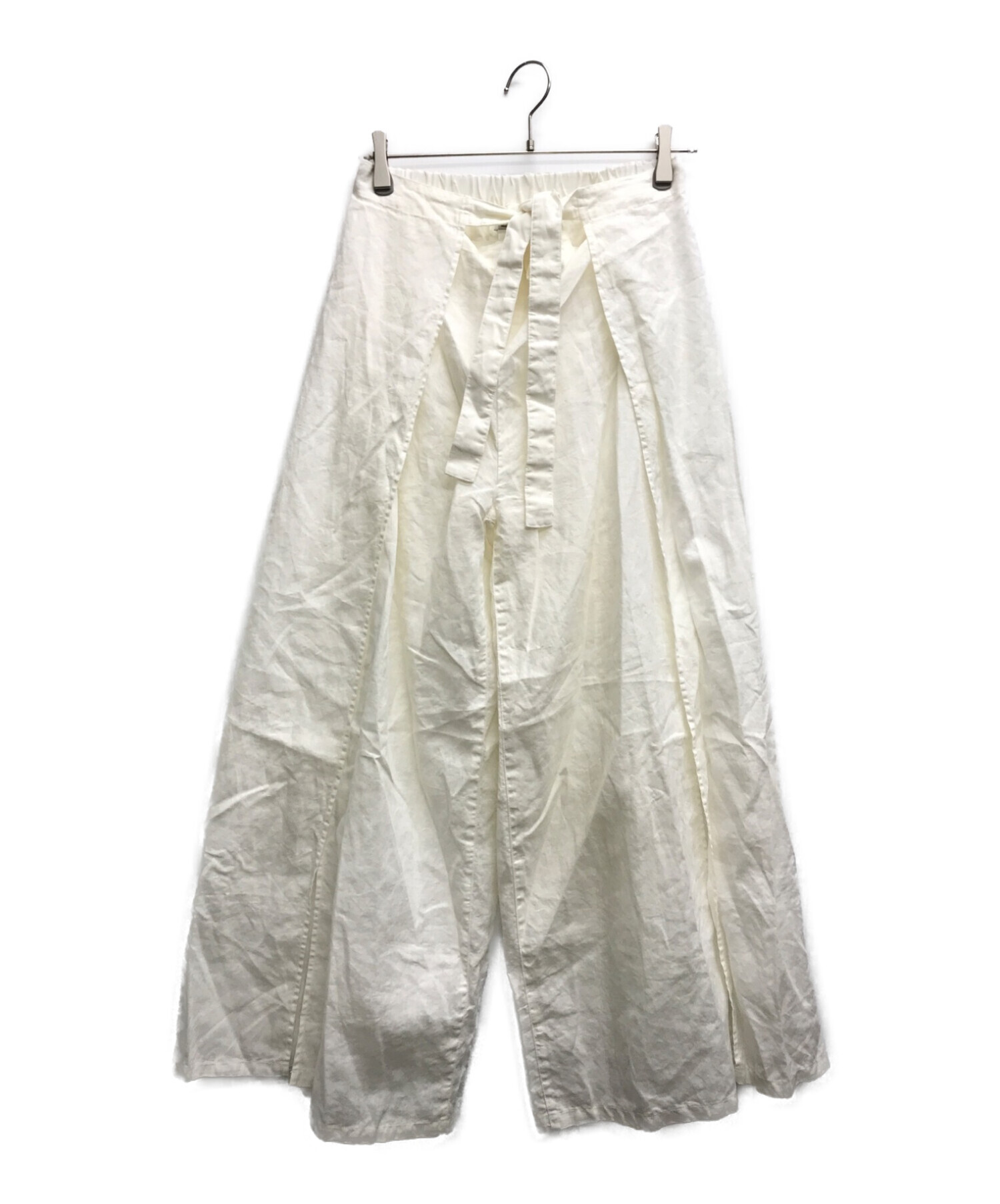 中古・古着通販】equaland (イコーランド) リネンパンツ ホワイト  