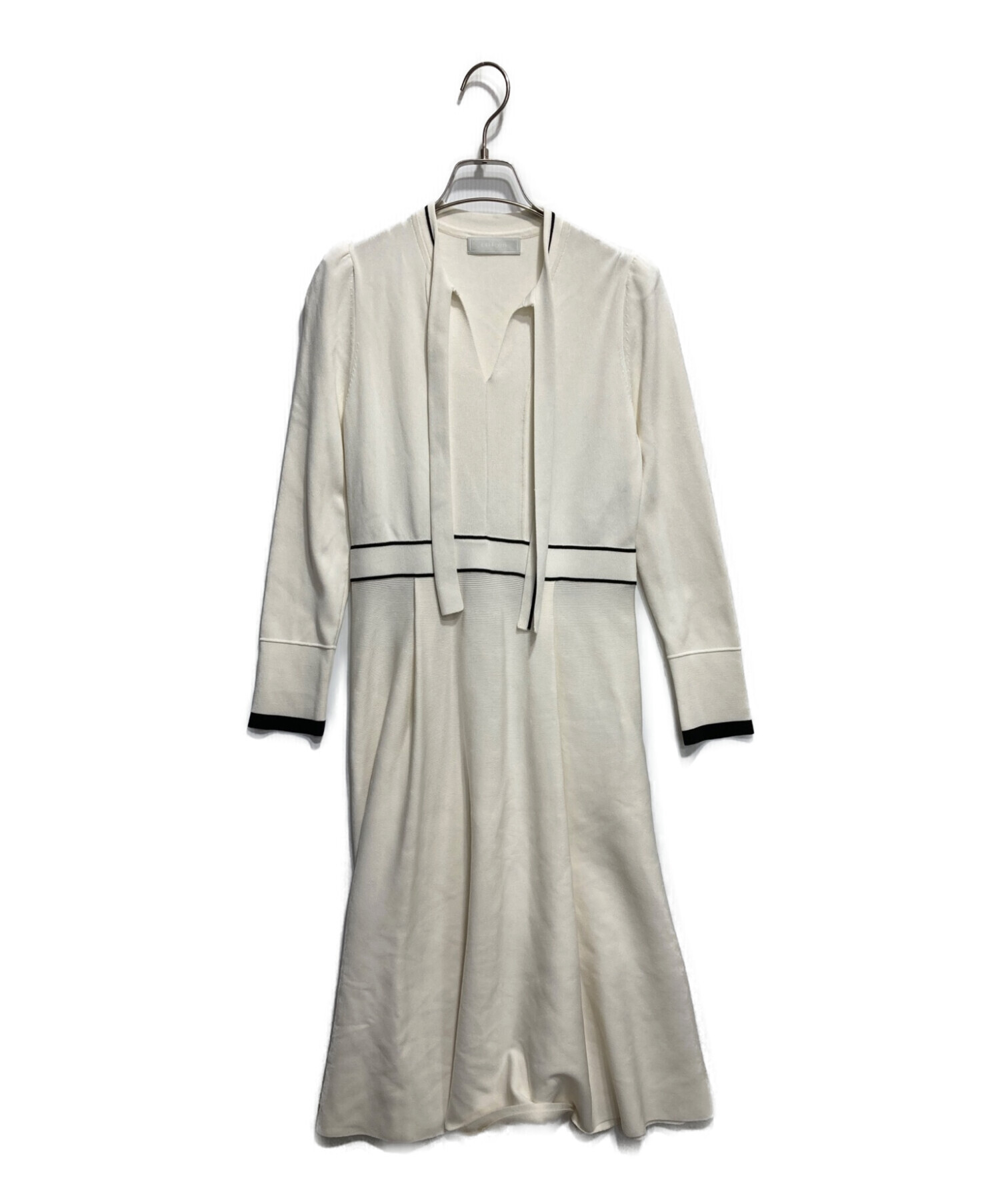 中古・古着通販】CELFORD (セルフォード) ボウタイニットワンピース 