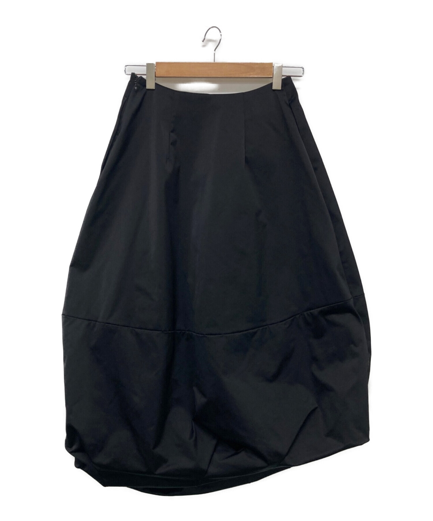 ENFOLD (エンフォルド) アシンメトリーバルーンスカート ブラック サイズ:36
