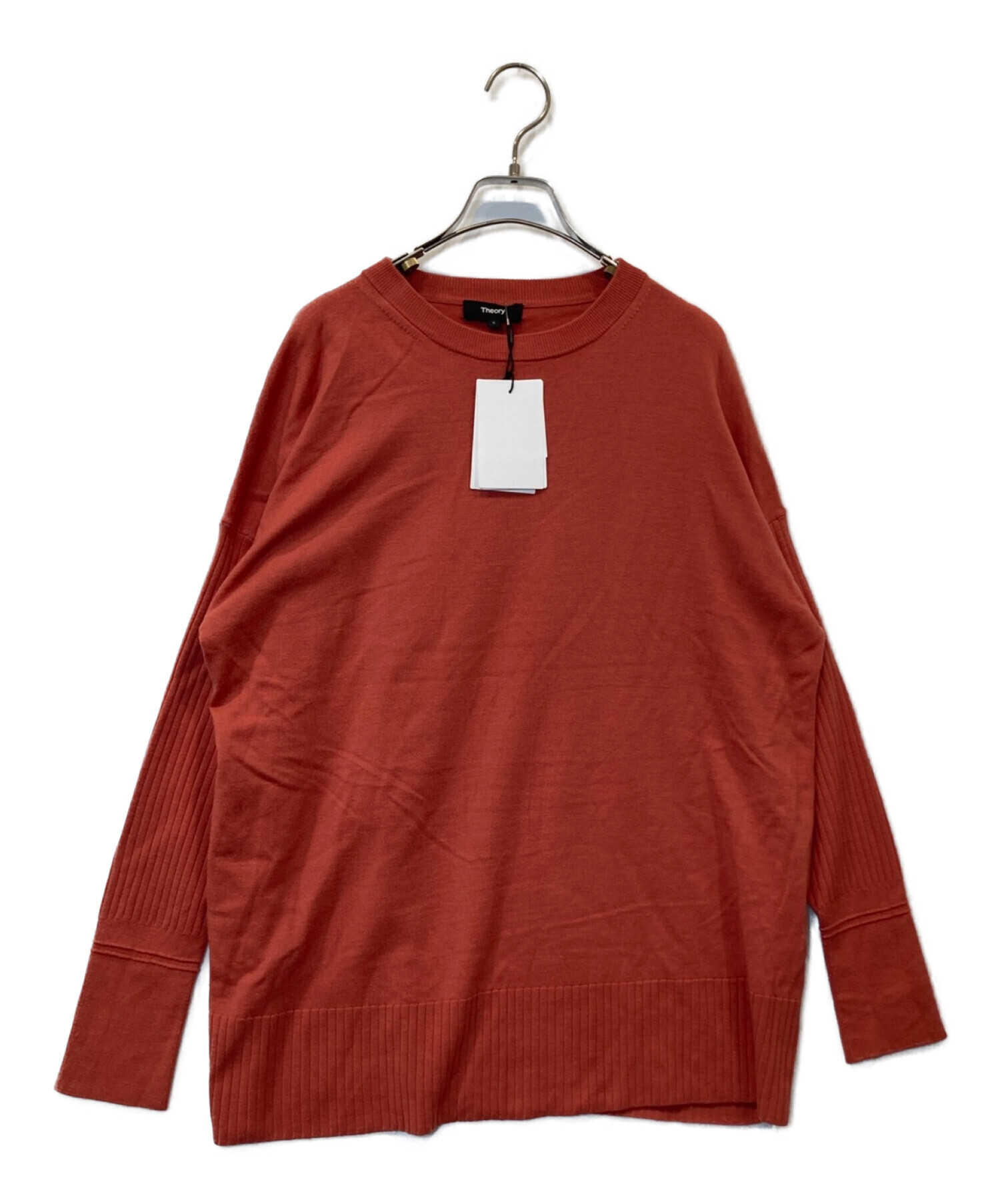 中古・古着通販】theory (セオリー) Silky Wool Boxy PO ニット レッド 