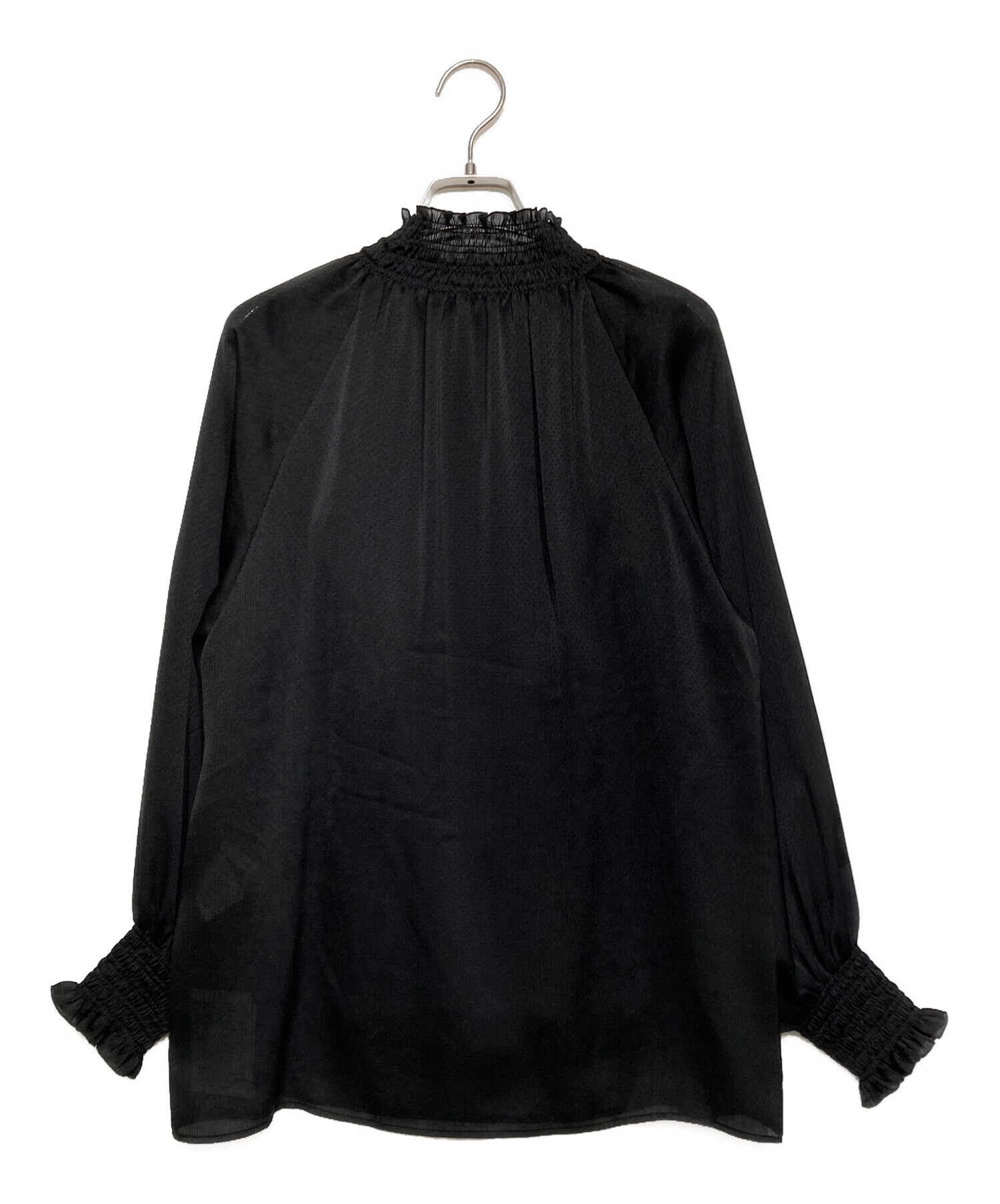 ANAYI 綿ポリエステル シャーリングブラウス ANAYI 綿ポリエステル シャーリングブラウス