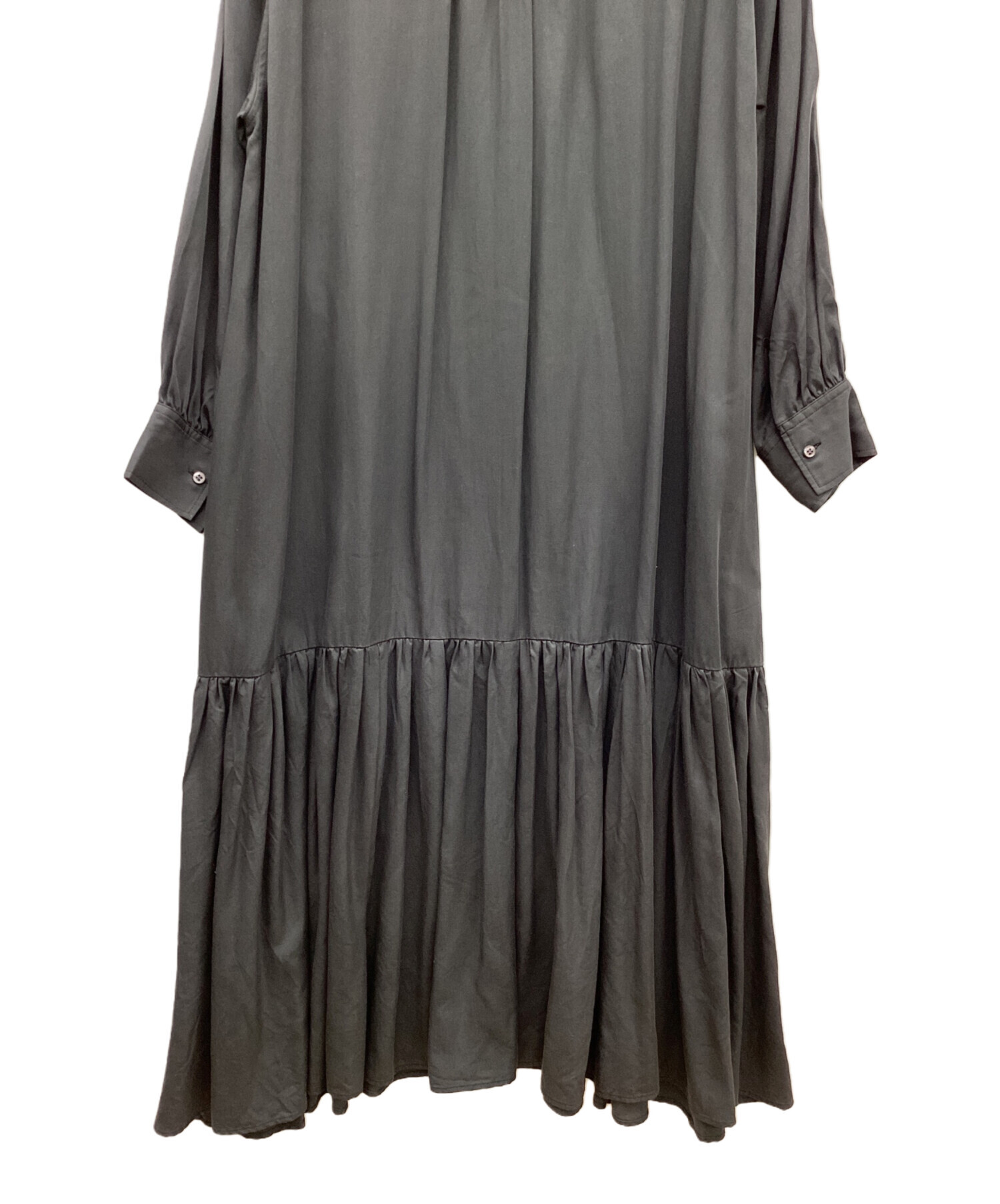 中古・古着通販】Plage (プラージュ) hem gather シャツワンピース 