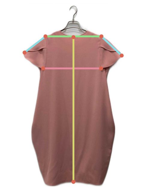 YOKO CHAN フレアスリーブ コクーンワンピース ピンクM YOKO CHAN