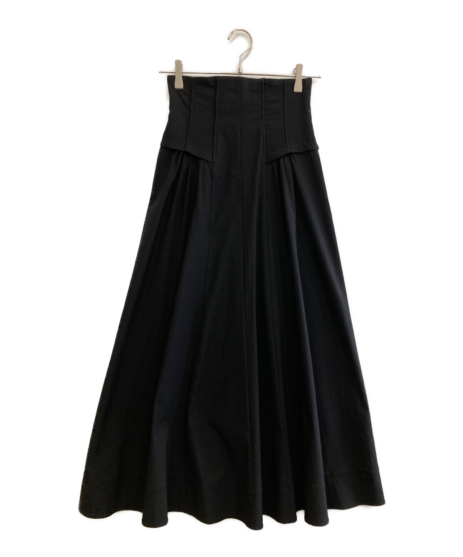 COCODEAL (ココディール) コルセットストレッチボリュームスカート ブラック サイズ:1